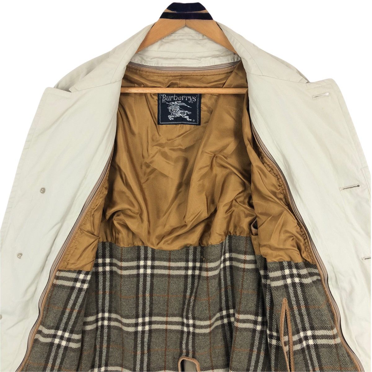 Burberry Vintage Burberrys Nova Check Car Coat Khaki Size US L / EU 52-54 / 3 - 7 Thumbnail
