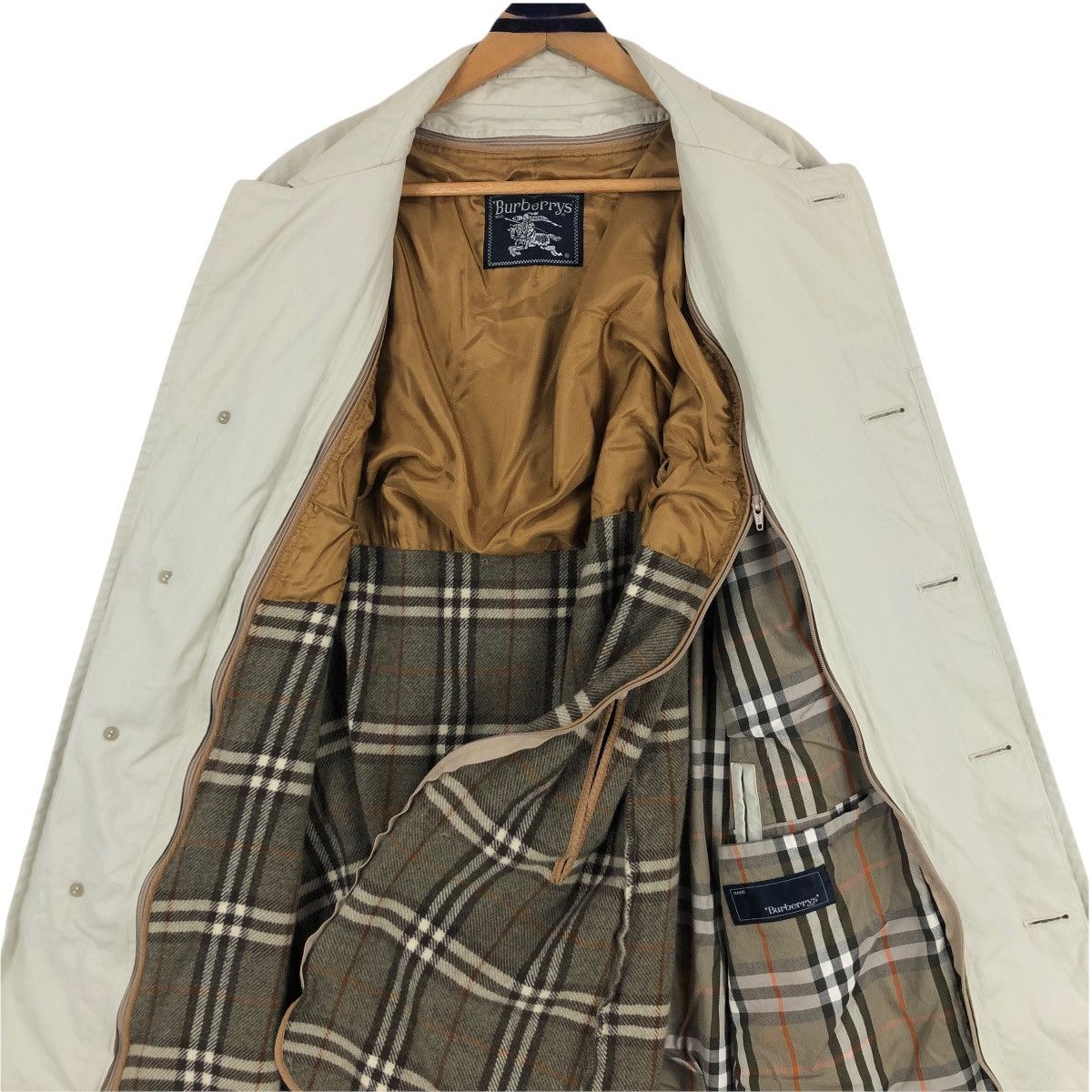 Burberry Vintage Burberrys Nova Check Car Coat Khaki Size US L / EU 52-54 / 3 - 8 Thumbnail