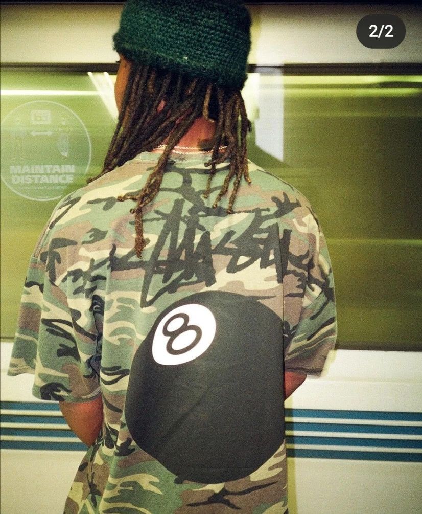 ★送料・関税込★Stussy★Stussy 8 Ball T-Shirt Camo★ Streetwear × Stussy Stussy 8 Ball Camo T-shirt | Grailed