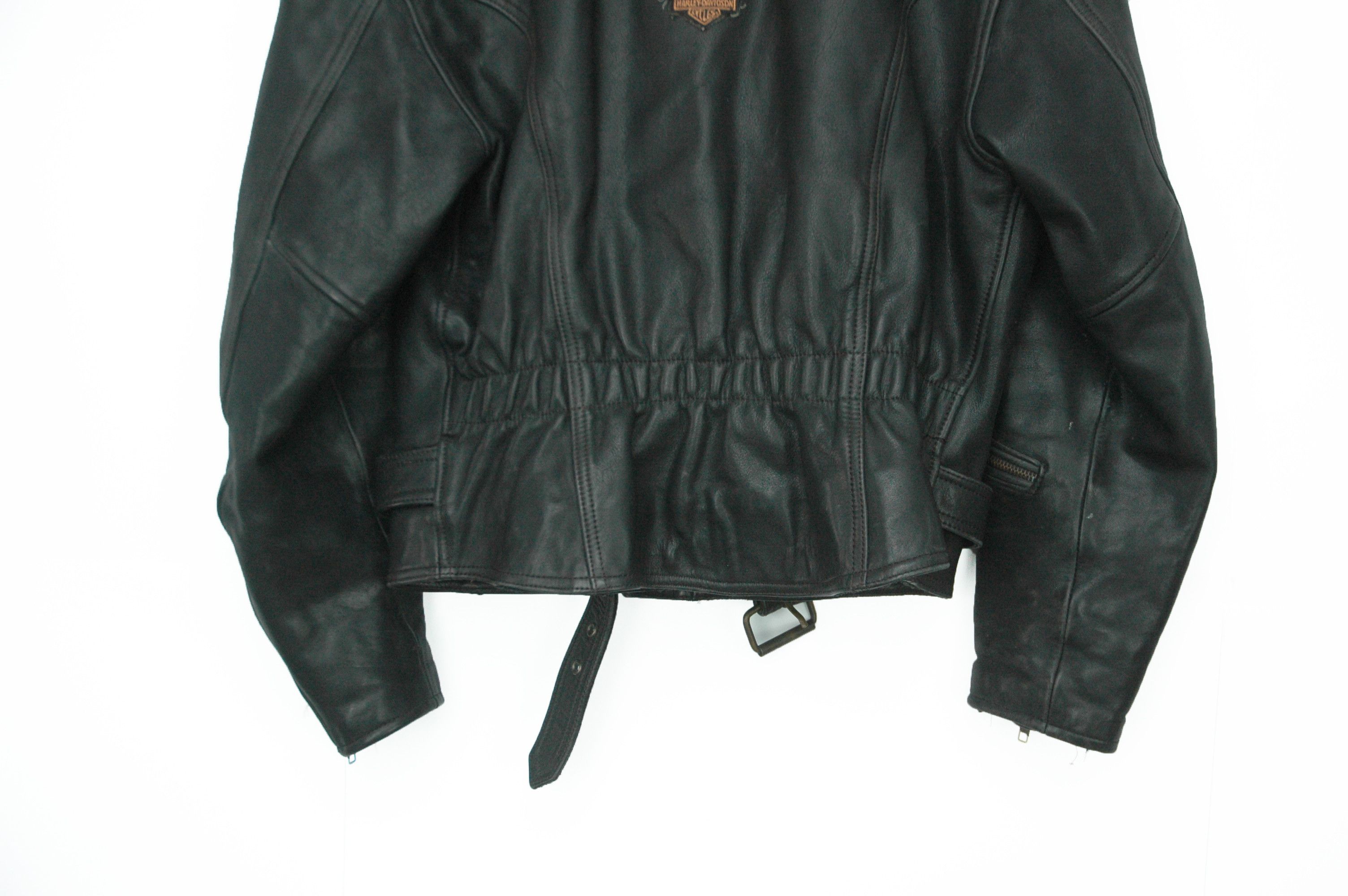 Harley Davidson Vintage 1974 Eurox x Harley Davidson Custom Biker Leather W Size L / US 10 / IT 46 - 4 Thumbnail