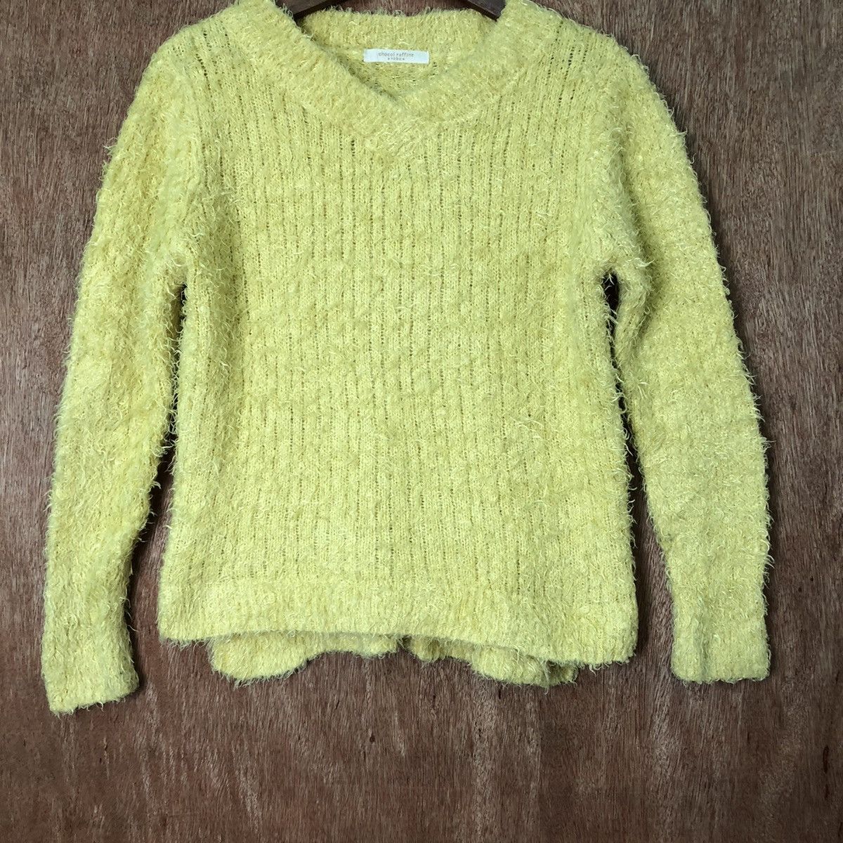 Homespun Knitwear Chocol Raffine Shag Shaggy Fur Mohair Knitwear #6527 Size S / US 4 / IT 40 - 3 Thumbnail