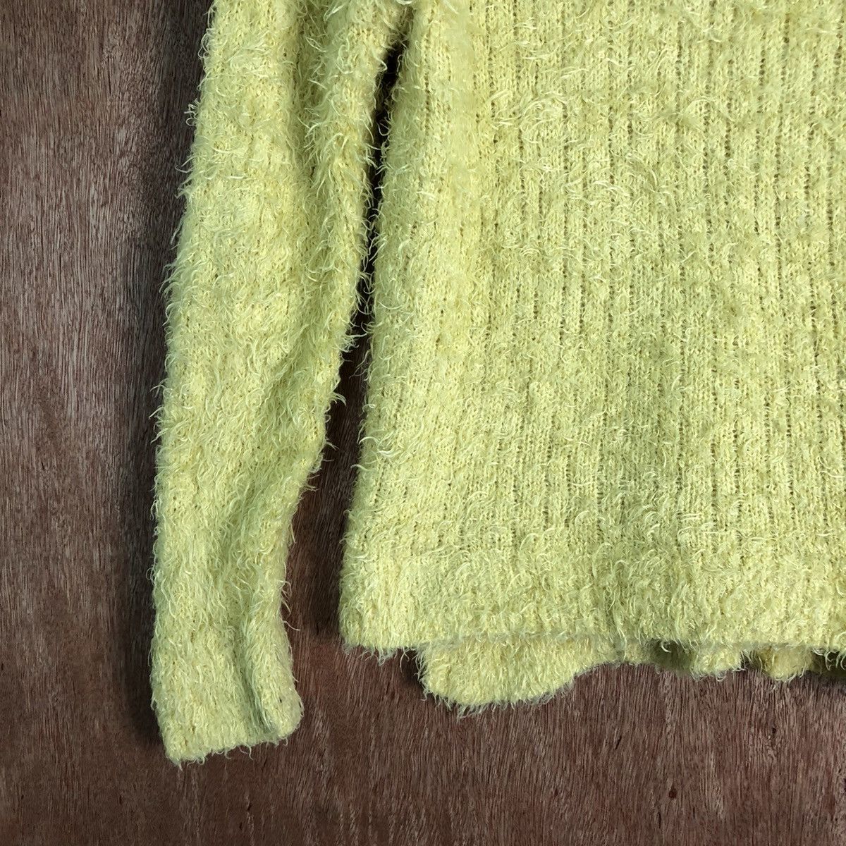 Homespun Knitwear Chocol Raffine Shag Shaggy Fur Mohair Knitwear #6527 Size S / US 4 / IT 40 - 4 Thumbnail