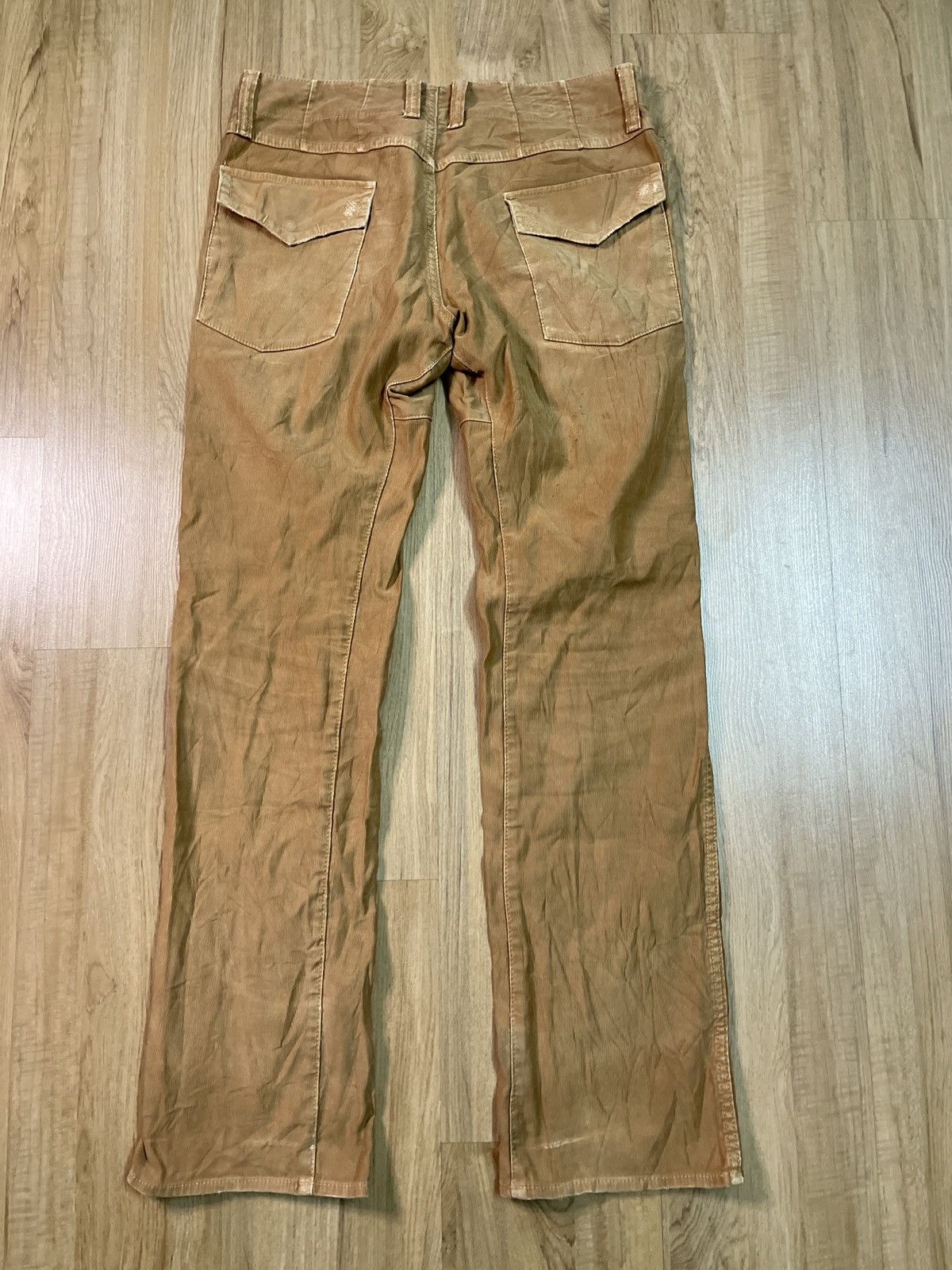 Japanese Brand Bartack distressed and embroidered works pants Size US 33 - 8 Thumbnail