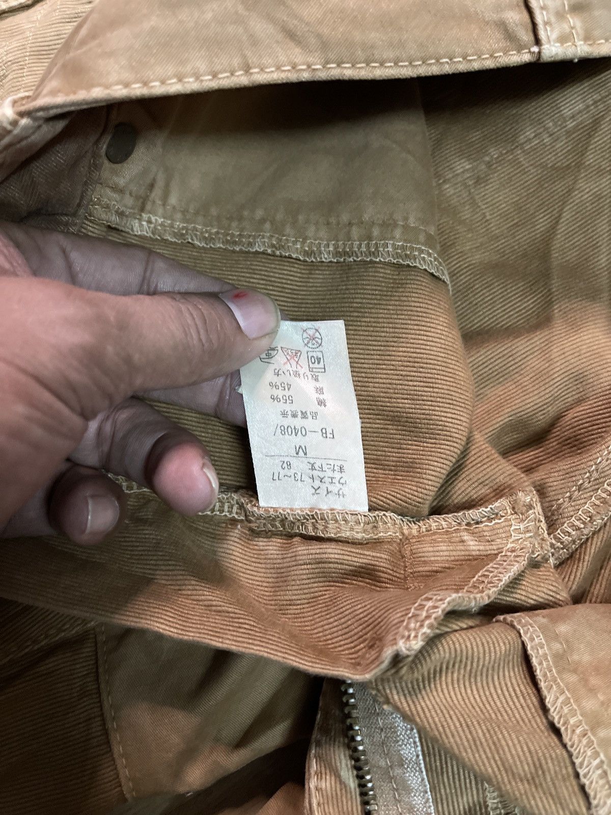 Japanese Brand Bartack distressed and embroidered works pants Size US 33 - 6 Thumbnail