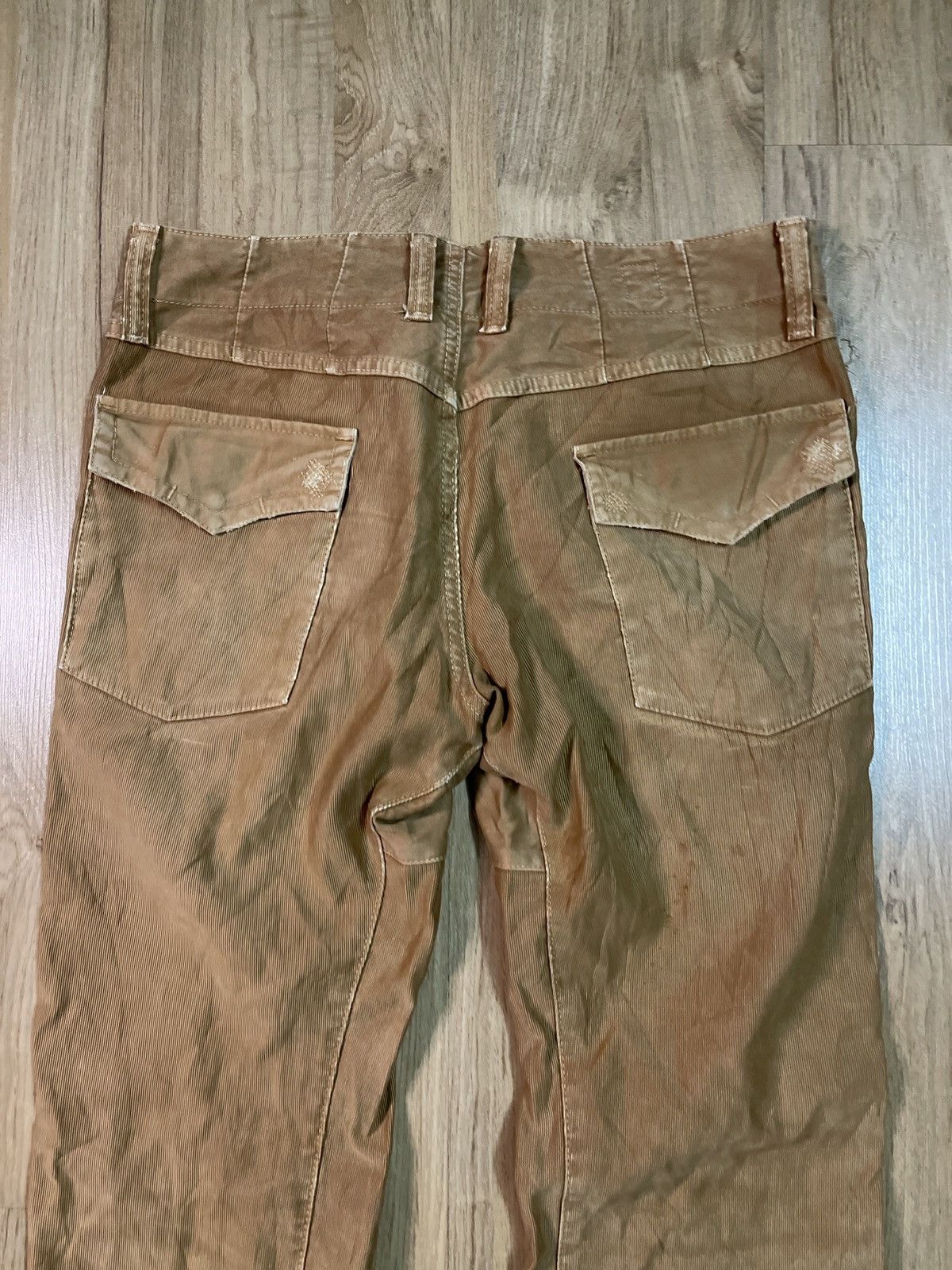 Japanese Brand Bartack distressed and embroidered works pants Size US 33 - 7 Thumbnail
