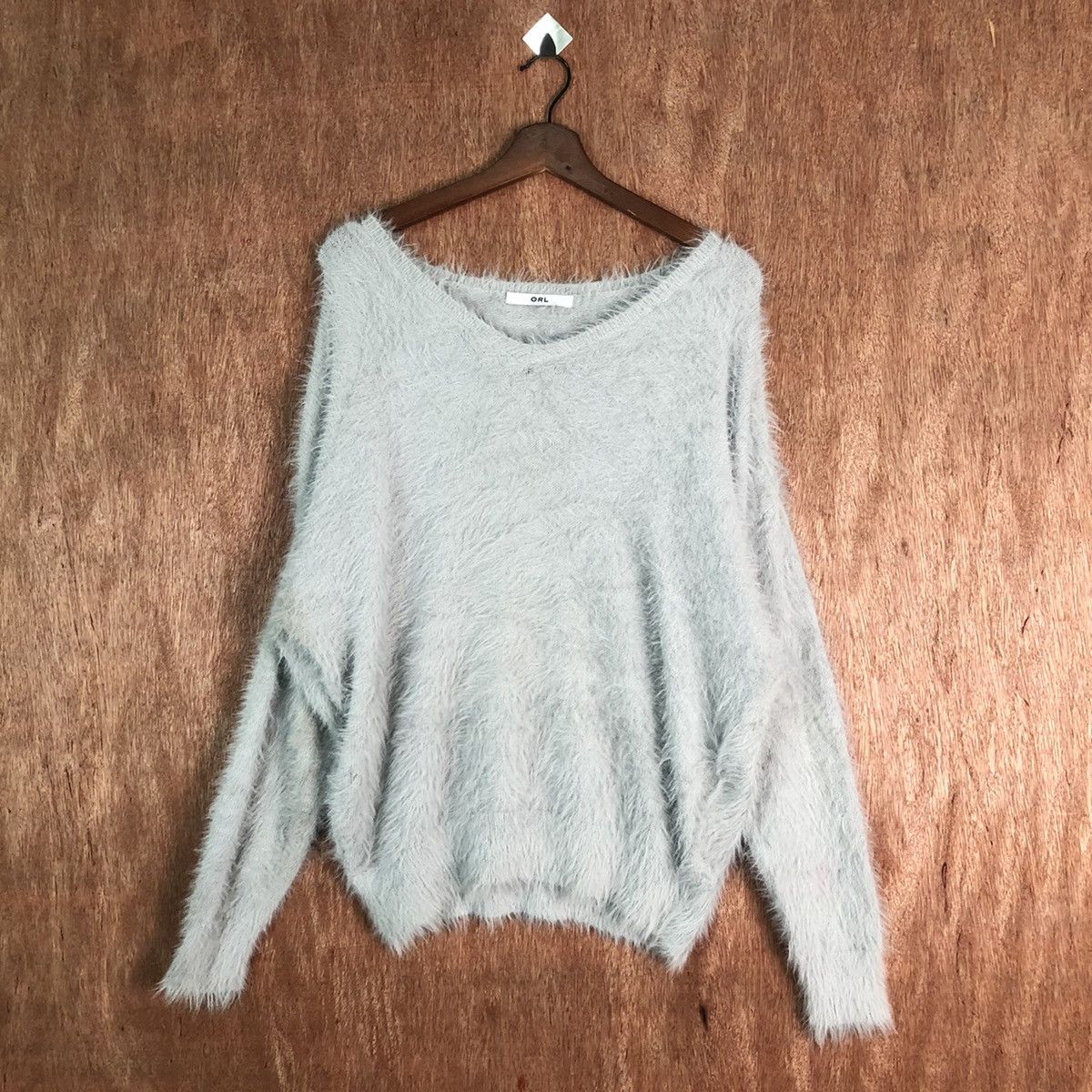 Japanese Brand GRL Shag Shaggy Fur Mohair Knitwear #6488 Size US L / EU 52-54 / 3 - 1 Thumbnail