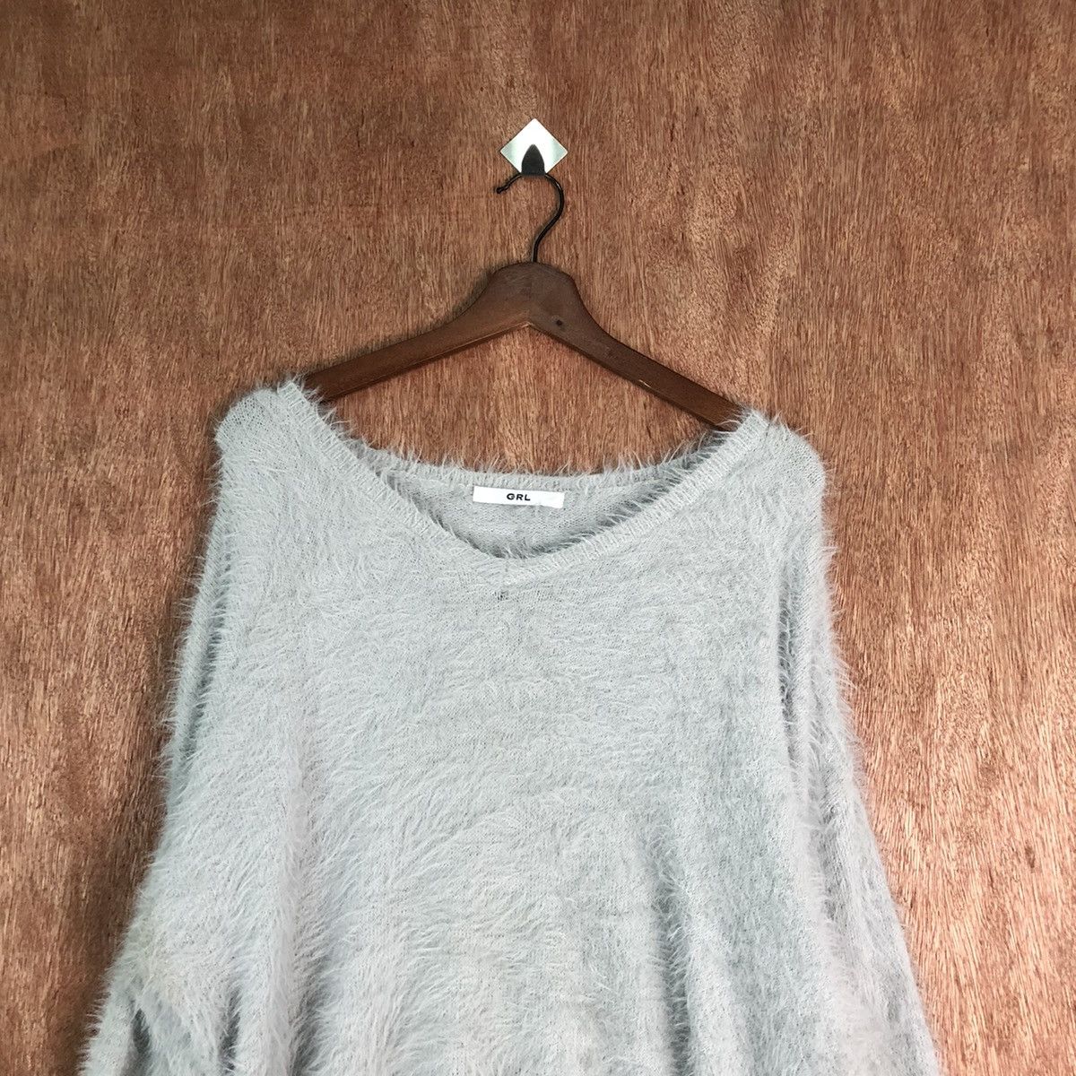 Japanese Brand GRL Shag Shaggy Fur Mohair Knitwear #6488 Size US L / EU 52-54 / 3 - 2 Thumbnail