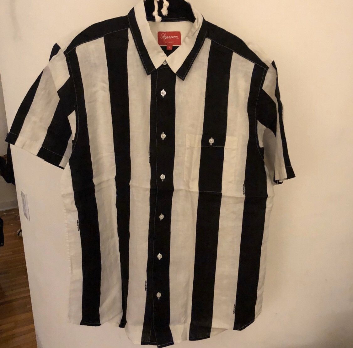 Supreme Supreme Wide Stripe Shirt in Black and Off White (SS19) | Grailed