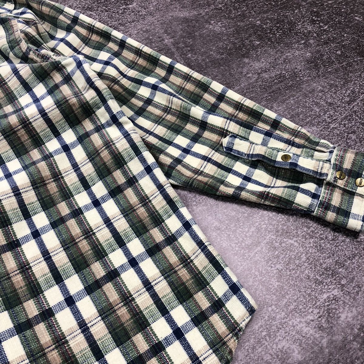 Vintage Vintage Wrangler Western Checkered Shirt Size US L / EU 52-54 / 3 - 12 Thumbnail