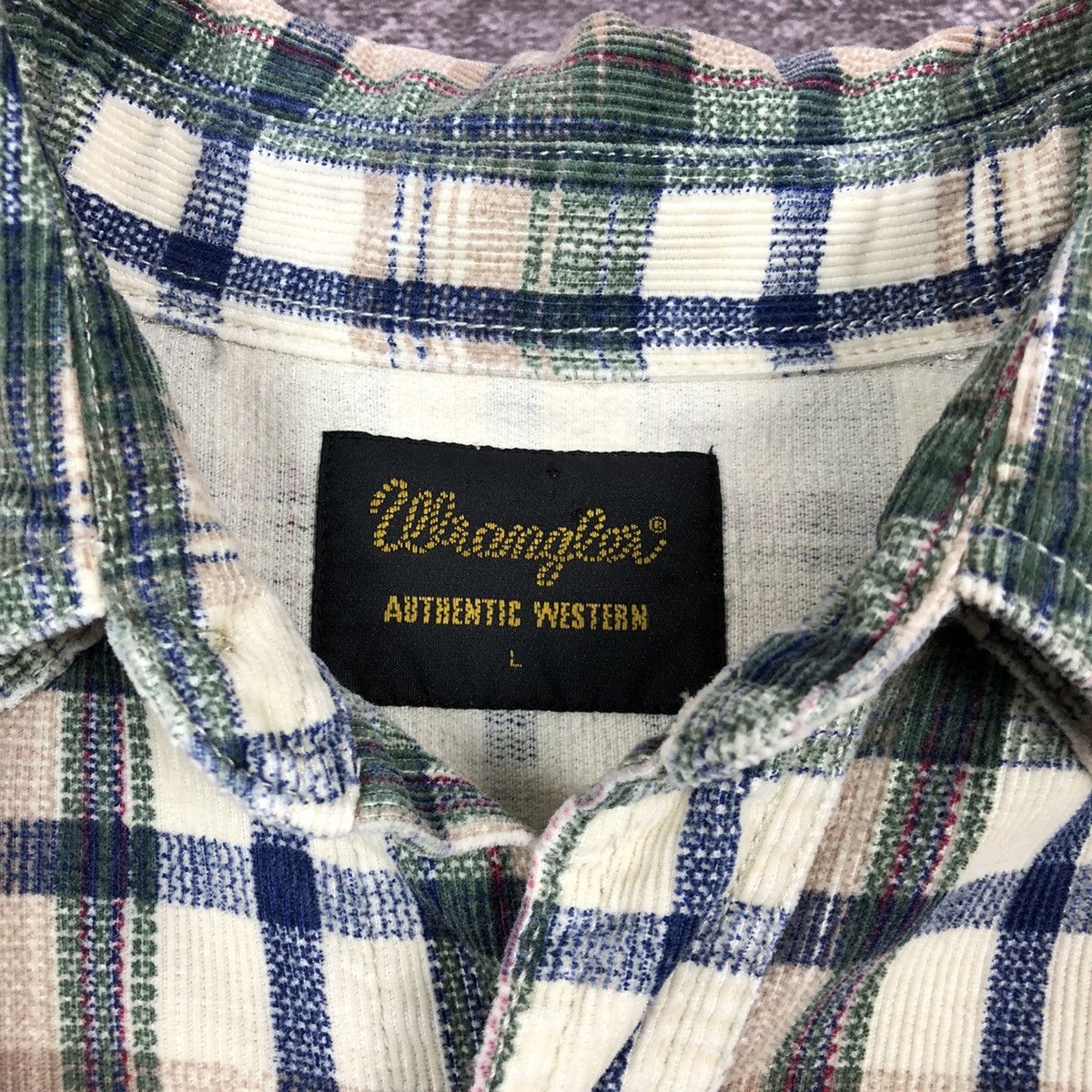 Vintage Vintage Wrangler Western Checkered Shirt Size US L / EU 52-54 / 3 - 8 Thumbnail