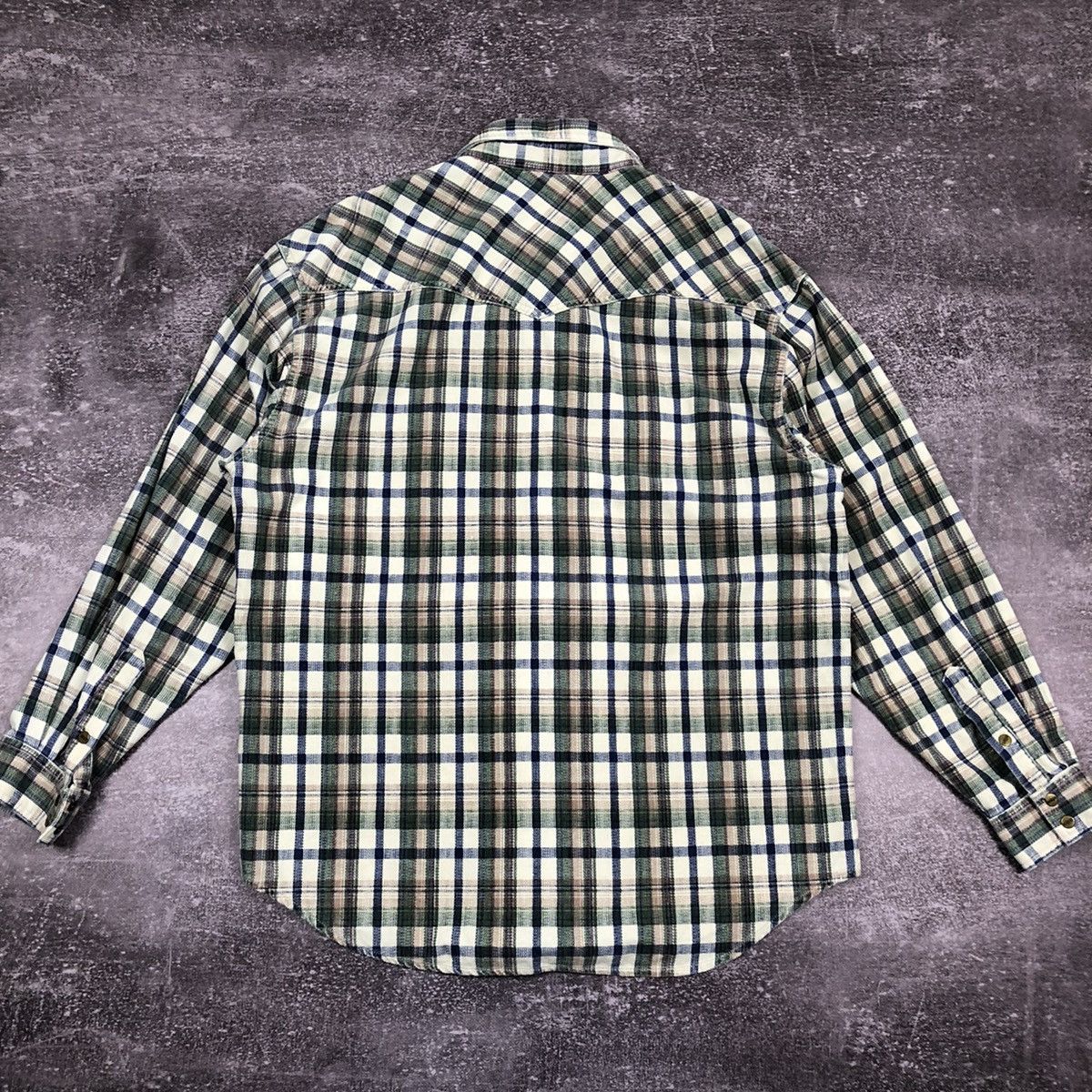 Vintage Vintage Wrangler Western Checkered Shirt Size US L / EU 52-54 / 3 - 4 Thumbnail