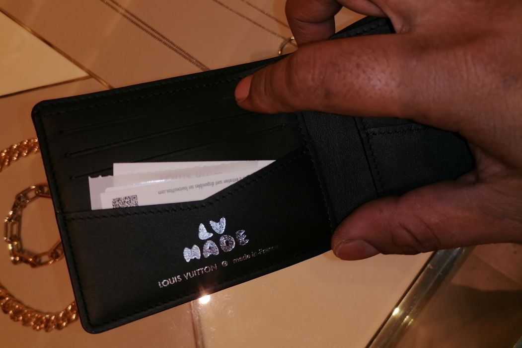 Black Louis Vuitton Nigo Monogram Denim Slender Wallet – Designer Revival