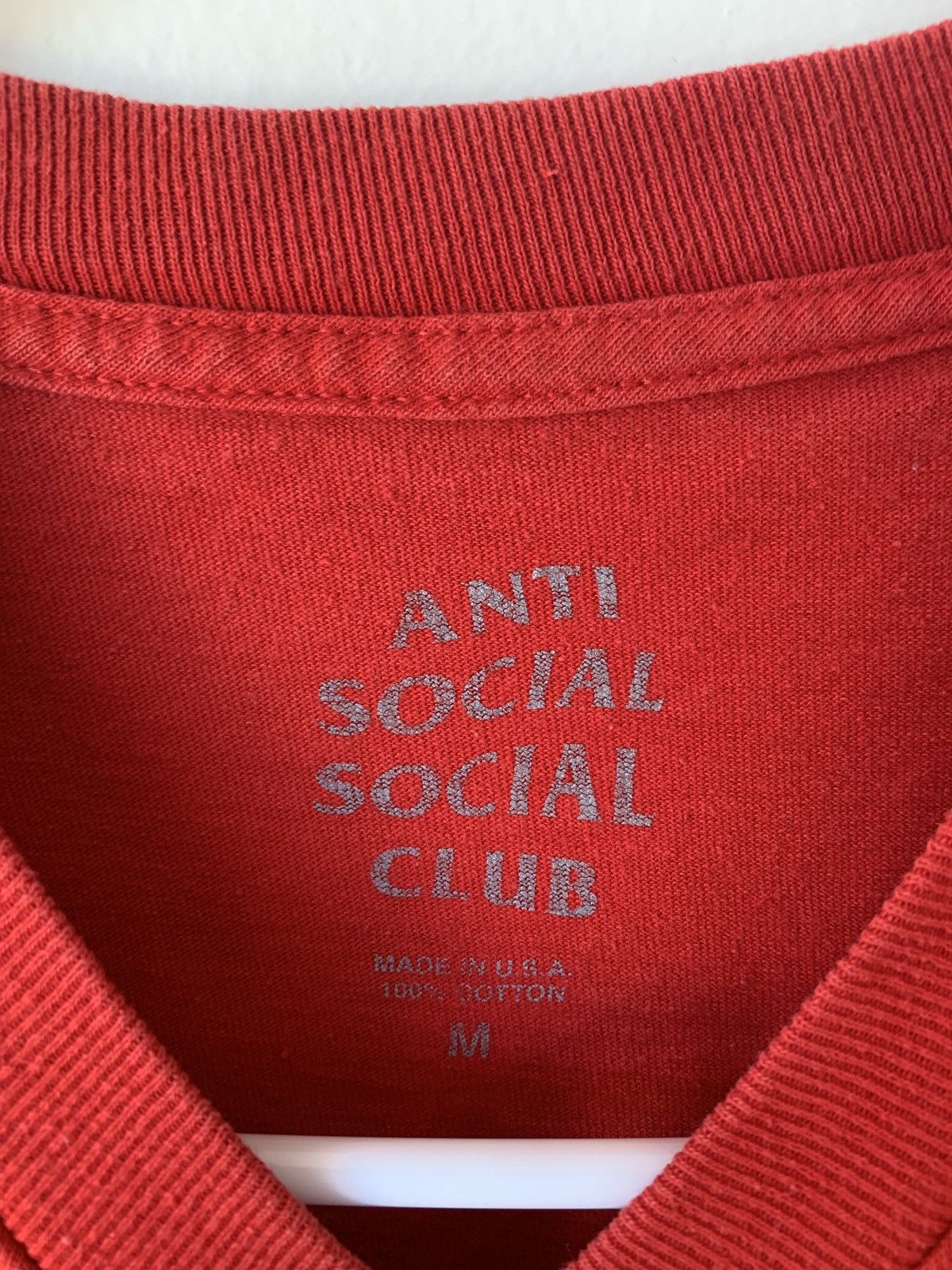 Anti Social Social Club small assc red singapore t shirt Size US M / EU 48-50 / 2 - 3 Thumbnail