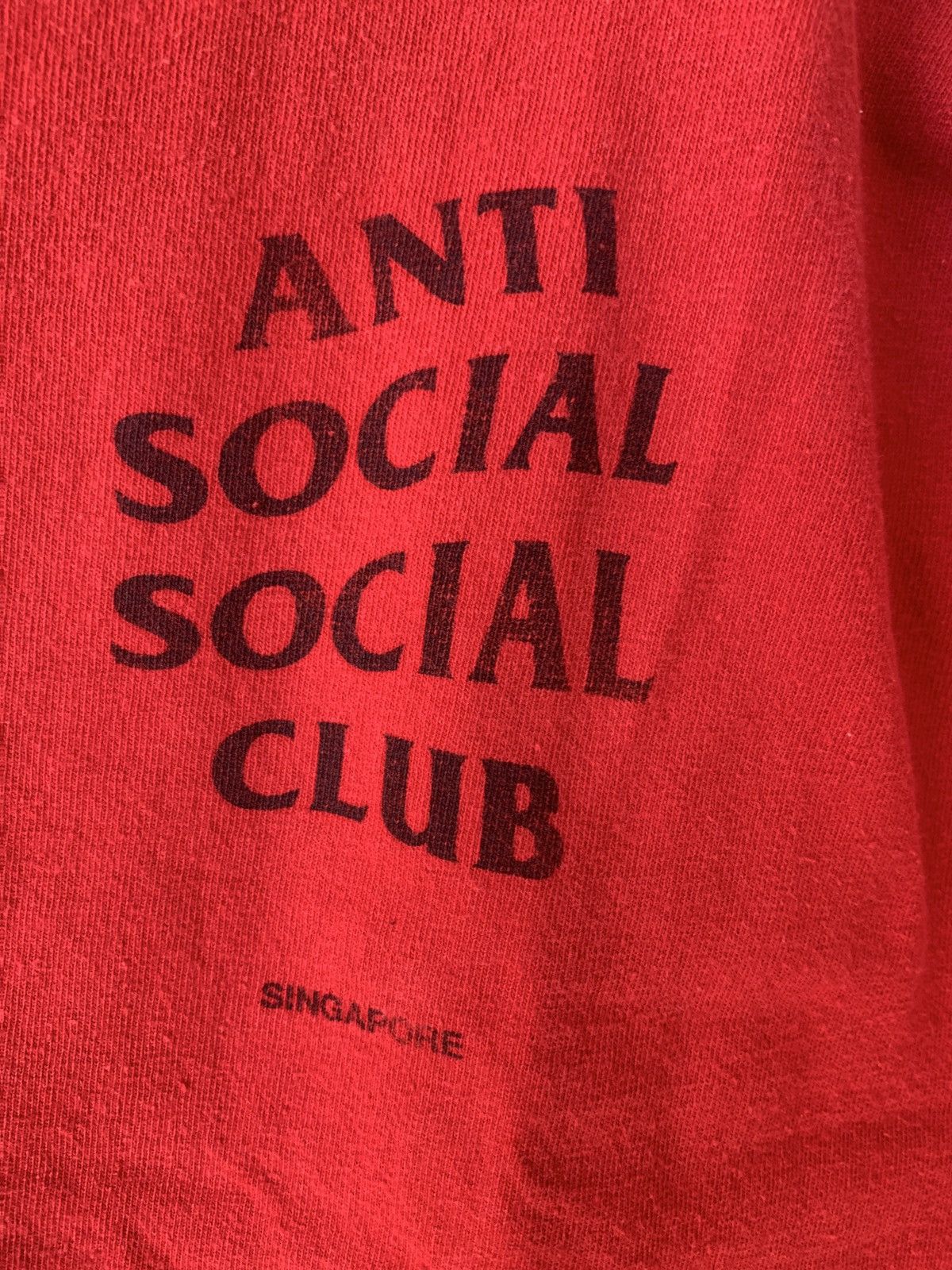 Anti Social Social Club small assc red singapore t shirt Size US M / EU 48-50 / 2 - 4 Preview