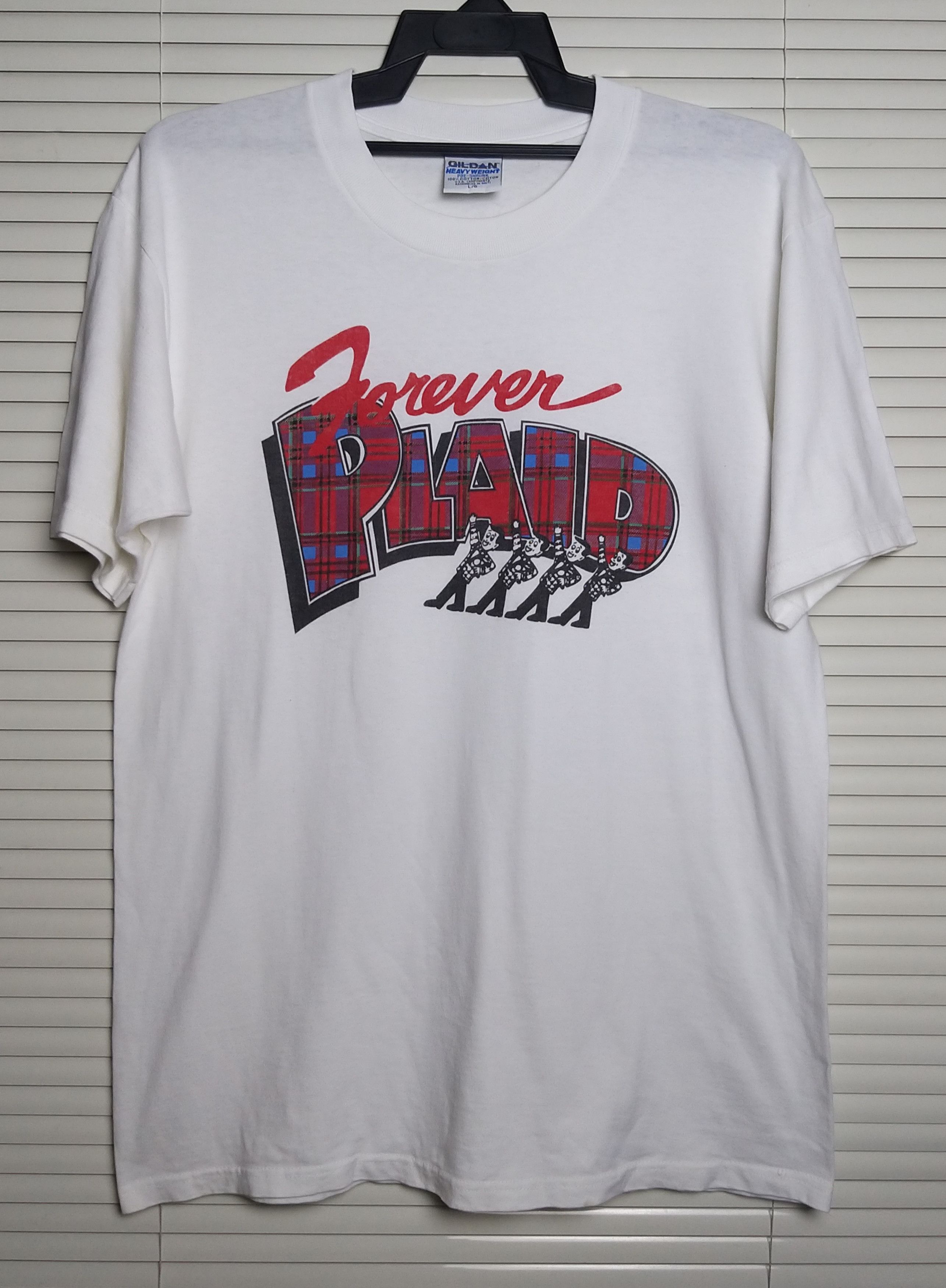 Vintage VINTAGE FOREVER PLAID MUSICAL REVUE BY STUART ROSS T SHIRT. Size US L / EU 52-54 / 3 - 4 Thumbnail