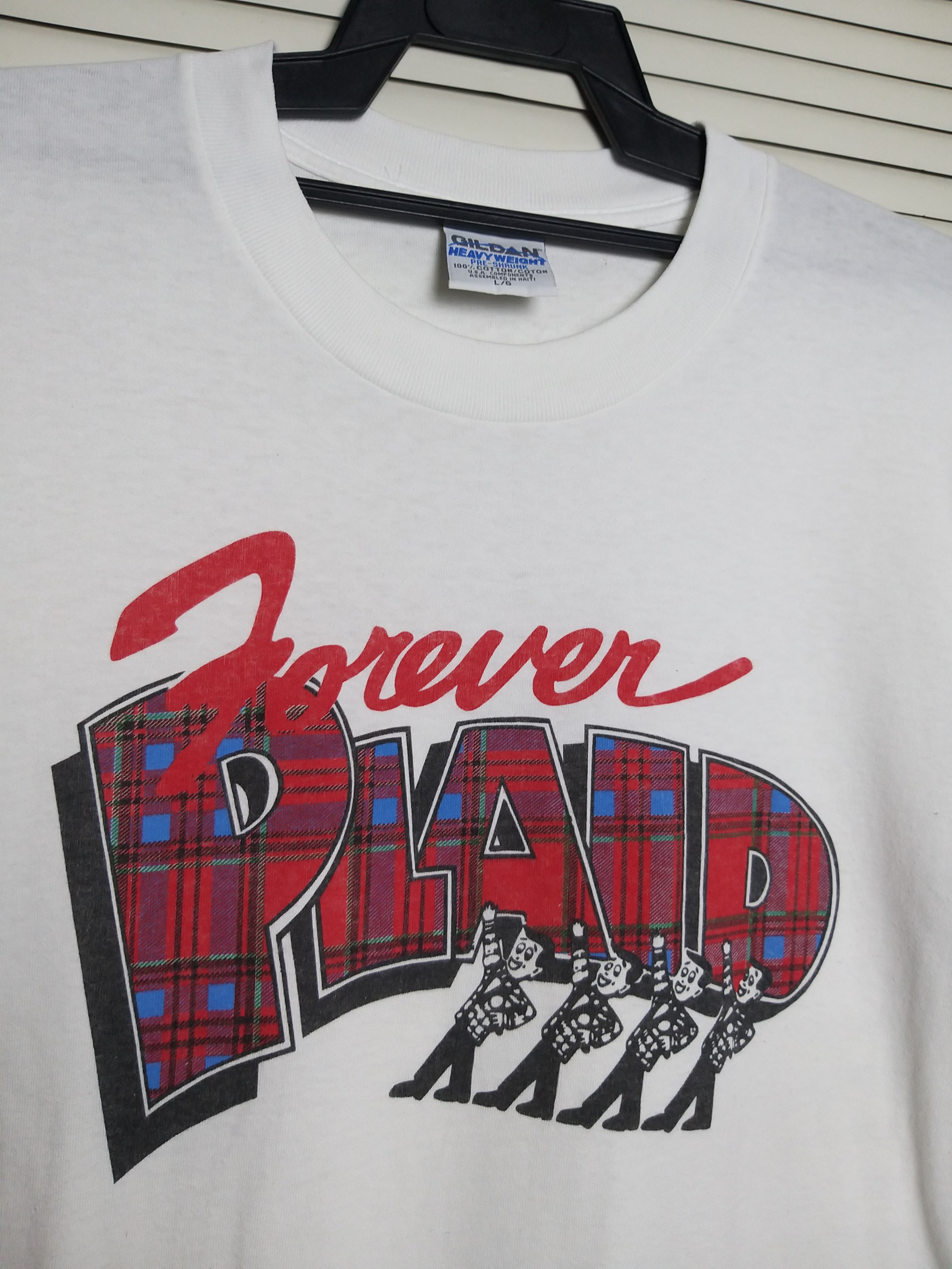 Vintage VINTAGE FOREVER PLAID MUSICAL REVUE BY STUART ROSS T SHIRT. Size US L / EU 52-54 / 3 - 3 Thumbnail