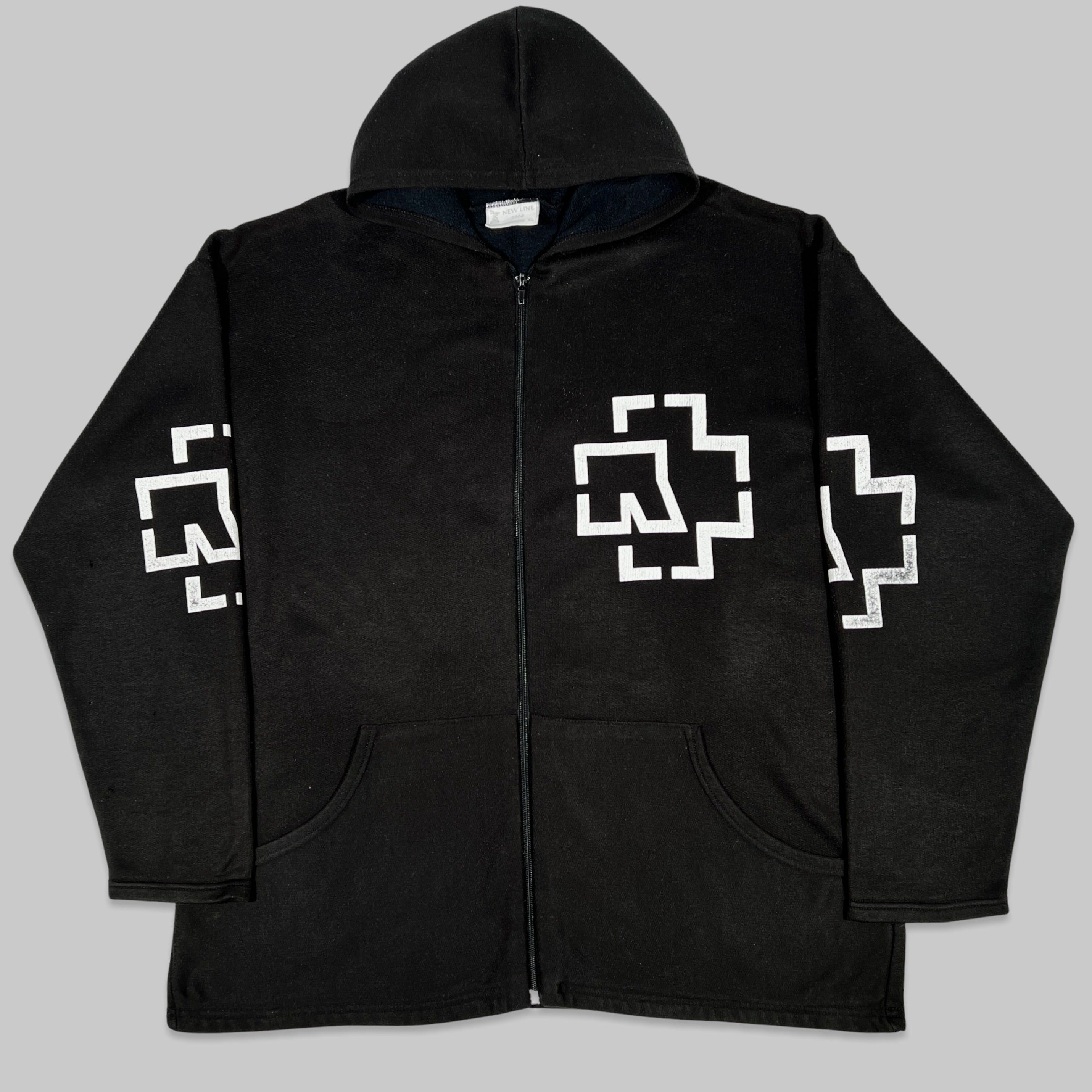 Band Tees Vintage 90s Rammstein Band Euro Bootleg Zip Hoodie Size US XL / EU 56 / 4 - 2 Thumbnail