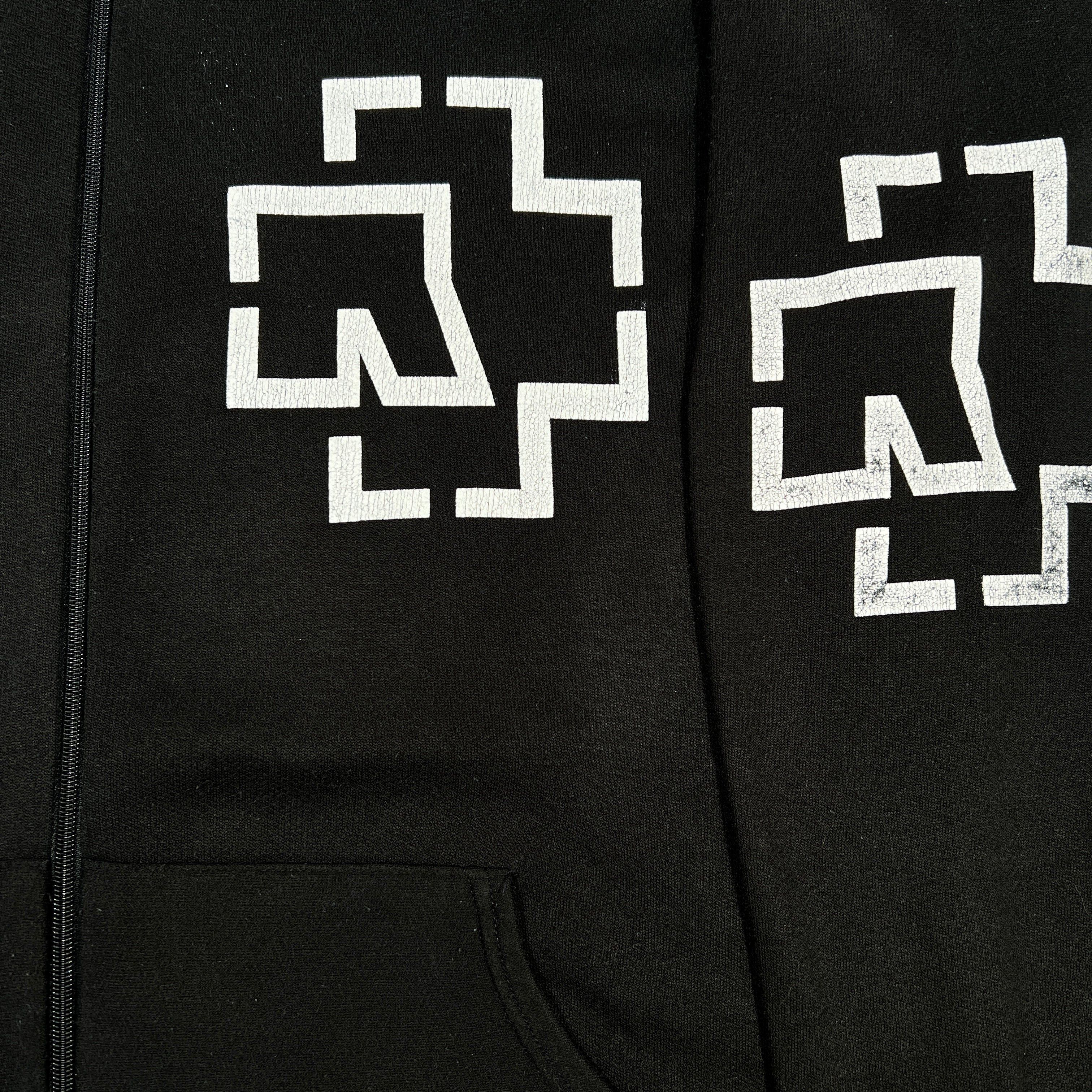 Band Tees Vintage 90s Rammstein Band Euro Bootleg Zip Hoodie Size US XL / EU 56 / 4 - 4 Thumbnail