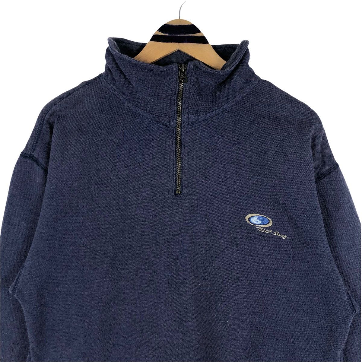 Vintage Vintage 90s T&C Surf Design Hawaii Mock Neck Sweatshirt Size US L / EU 52-54 / 3 - 5 Thumbnail