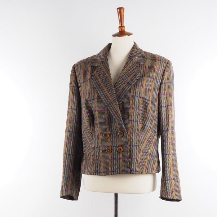 Karl Lagerfeld Karl Lagerfeld Vintage Tweed Wool Jacket Blazer L XL ...