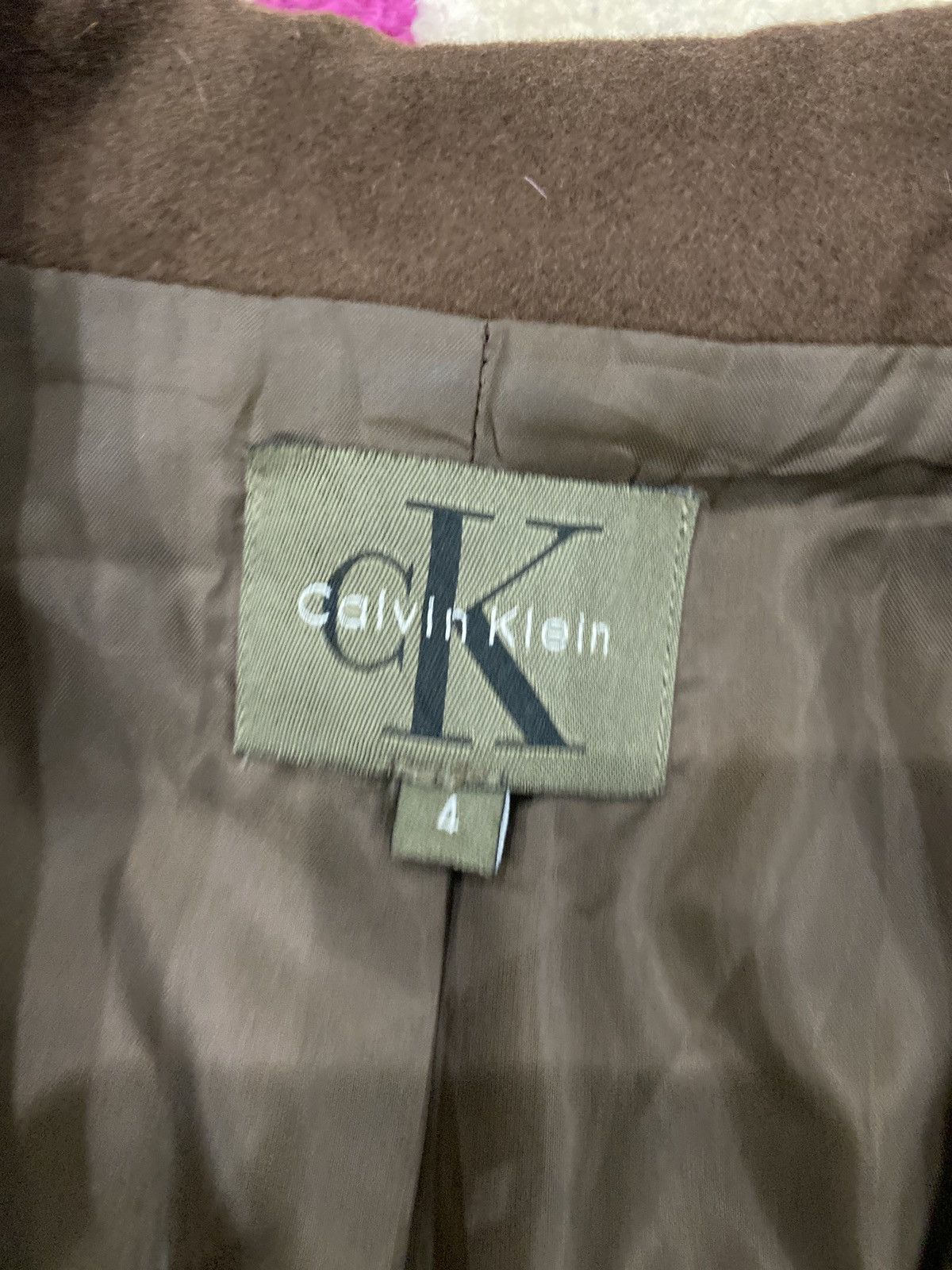 Calvin Klein × Calvin Klein 205W39NYC Vtg Calvin Klein WOOL Long Coat Size US S / EU 44-46 / 1 - 10 Thumbnail