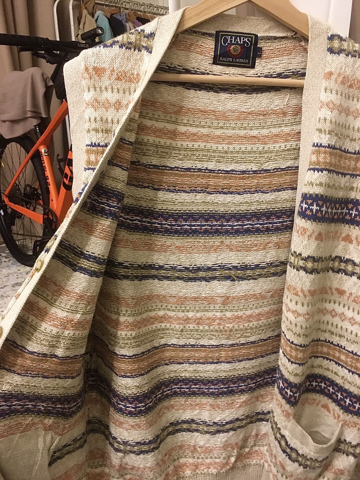 Chaps × Ralph Lauren Knit Vest Soft Colour Size US L / EU 52-54 / 3 - 10 Thumbnail