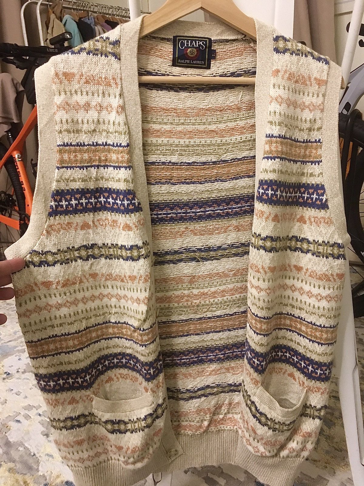 Chaps × Ralph Lauren Knit Vest Soft Colour Size US L / EU 52-54 / 3 - 8 Thumbnail