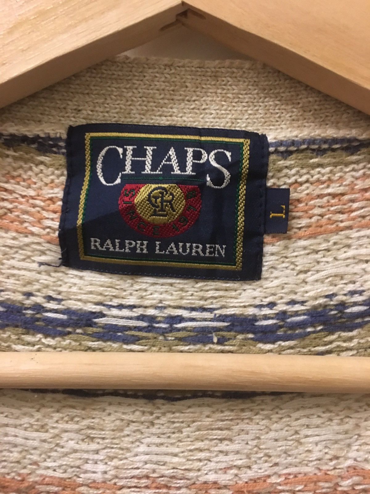 Chaps × Ralph Lauren Knit Vest Soft Colour Size US L / EU 52-54 / 3 - 3 Thumbnail