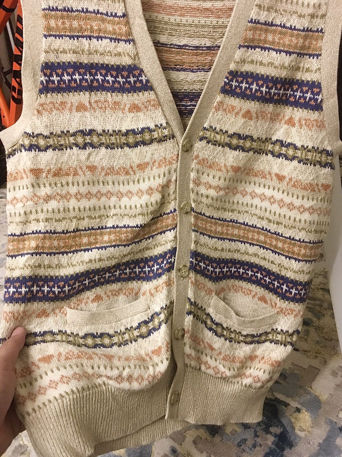 Chaps × Ralph Lauren Knit Vest Soft Colour Size US L / EU 52-54 / 3 - 6 Thumbnail