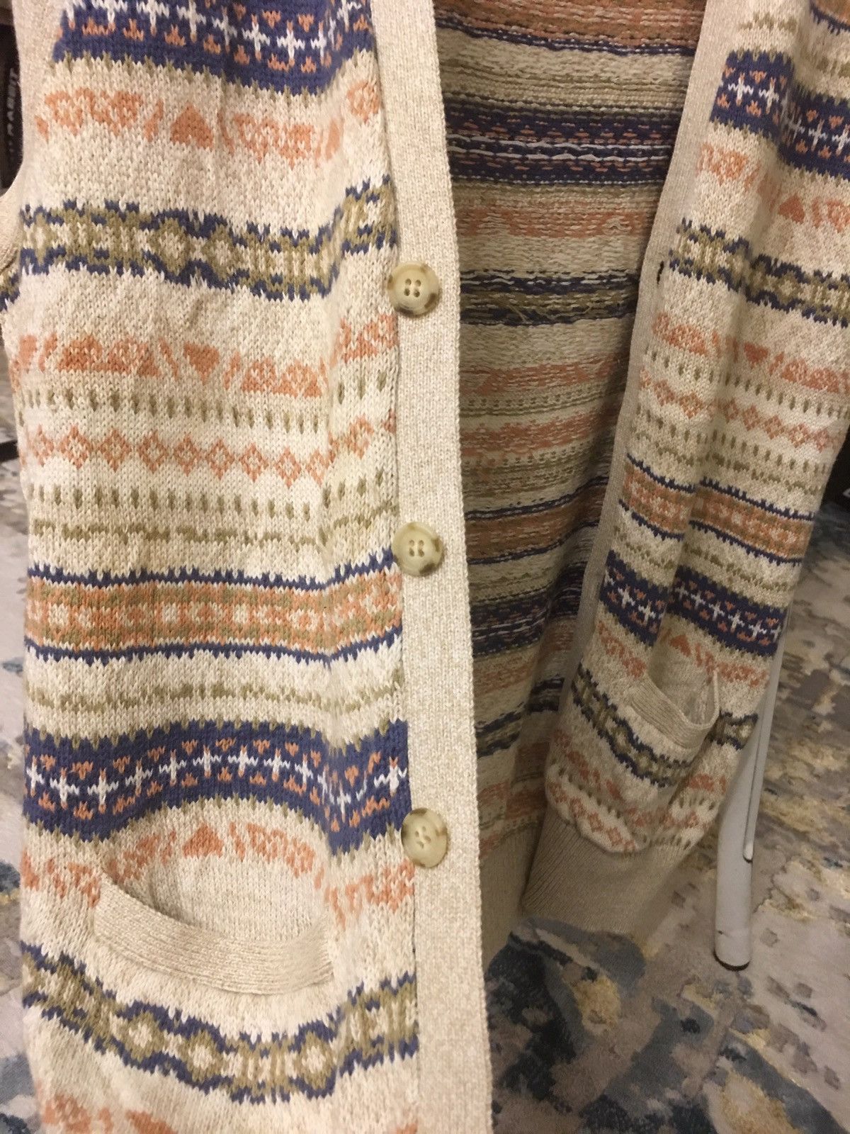 Chaps × Ralph Lauren Knit Vest Soft Colour Size US L / EU 52-54 / 3 - 9 Thumbnail