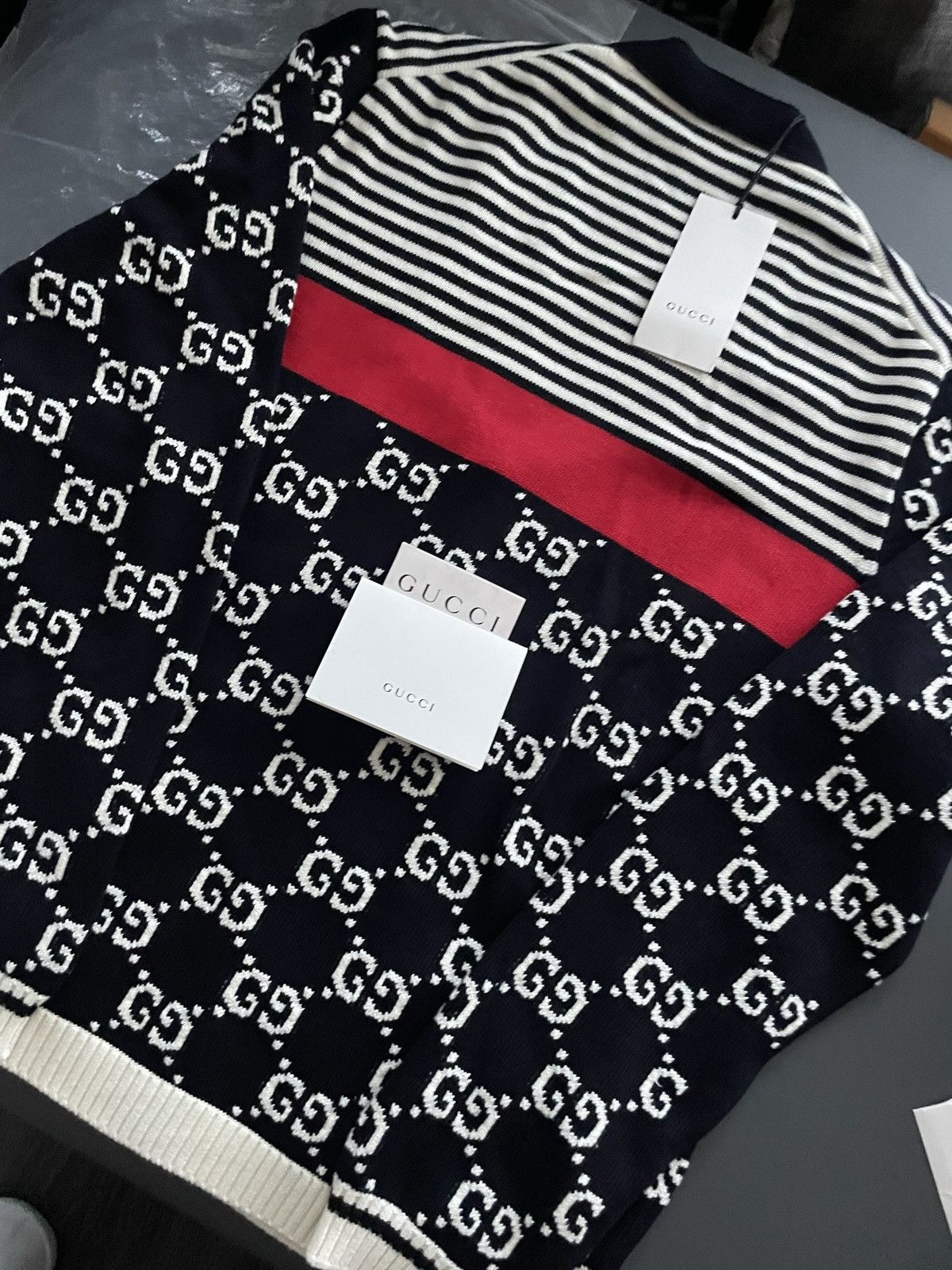 Gucci $3K Runway Limited Edition Gucci Monogram Sweater Size US L / EU 52-54 / 3 - 18 Thumbnail