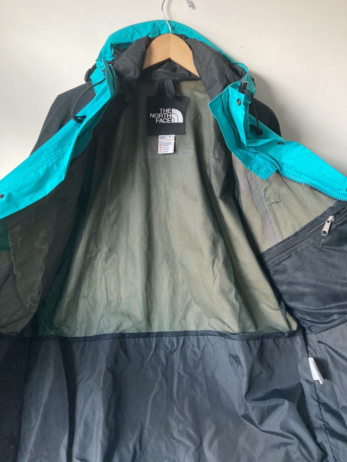The North Face Vintage 90s The North Face Gore-Tex Aqua Teal Coat Jacket Size US L / EU 52-54 / 3 - 6 Thumbnail