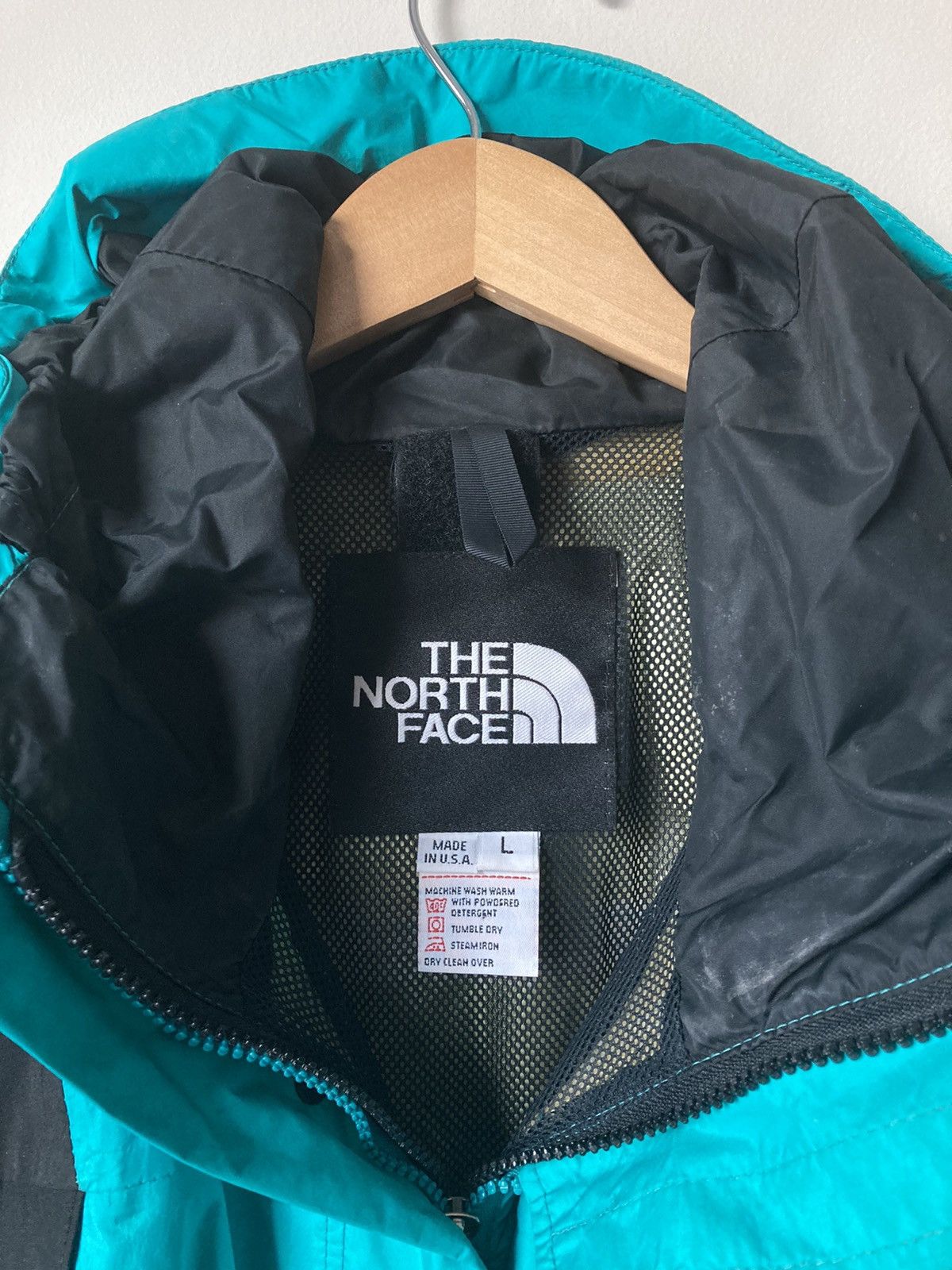The North Face Vintage 90s The North Face Gore-Tex Aqua Teal Coat Jacket Size US L / EU 52-54 / 3 - 5 Thumbnail