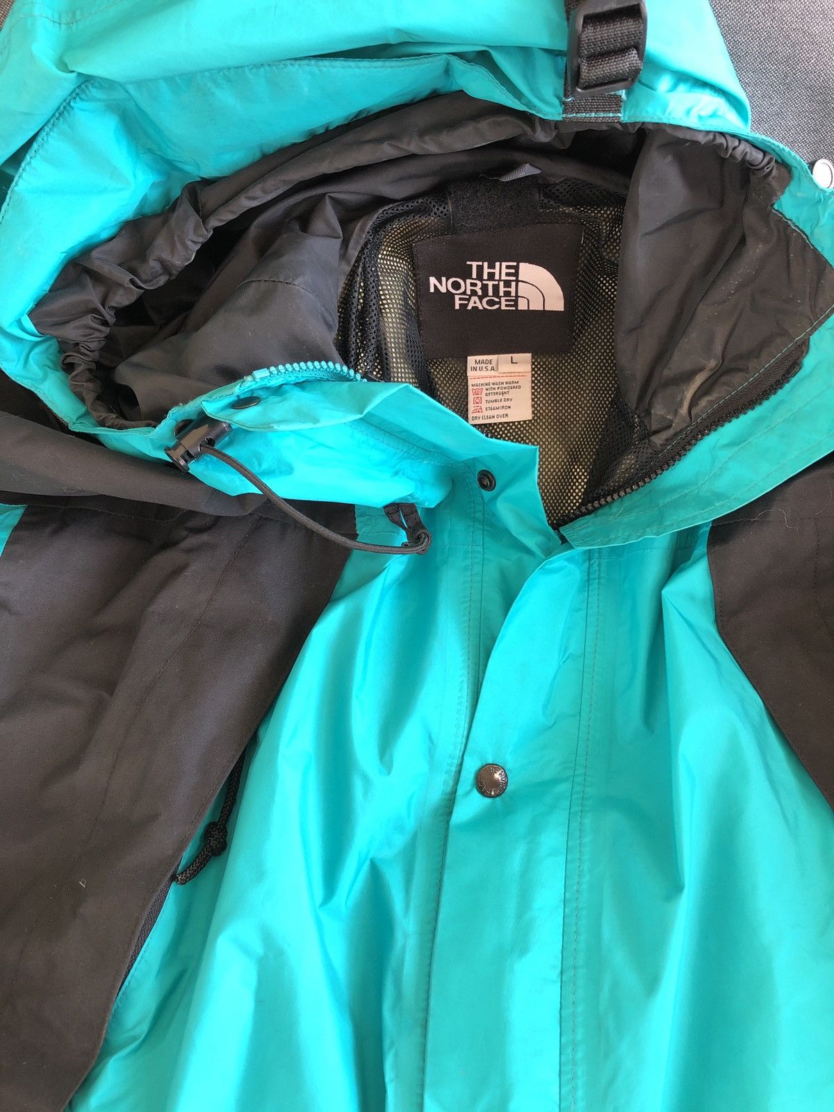 The North Face Vintage 90s The North Face Gore-Tex Aqua Teal Coat Jacket Size US L / EU 52-54 / 3 - 10 Thumbnail
