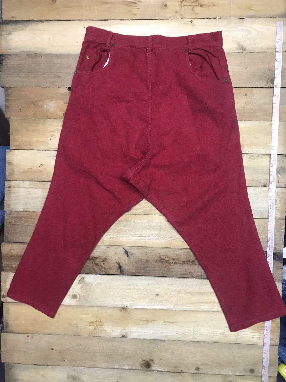 Issey Miyake × Japanese Brand × mercibeaucoup MERCIBEAUCOUP Drop Crotch Suede Cotton Parachute Pants Size US 32 / EU 48 - 20 Thumbnail