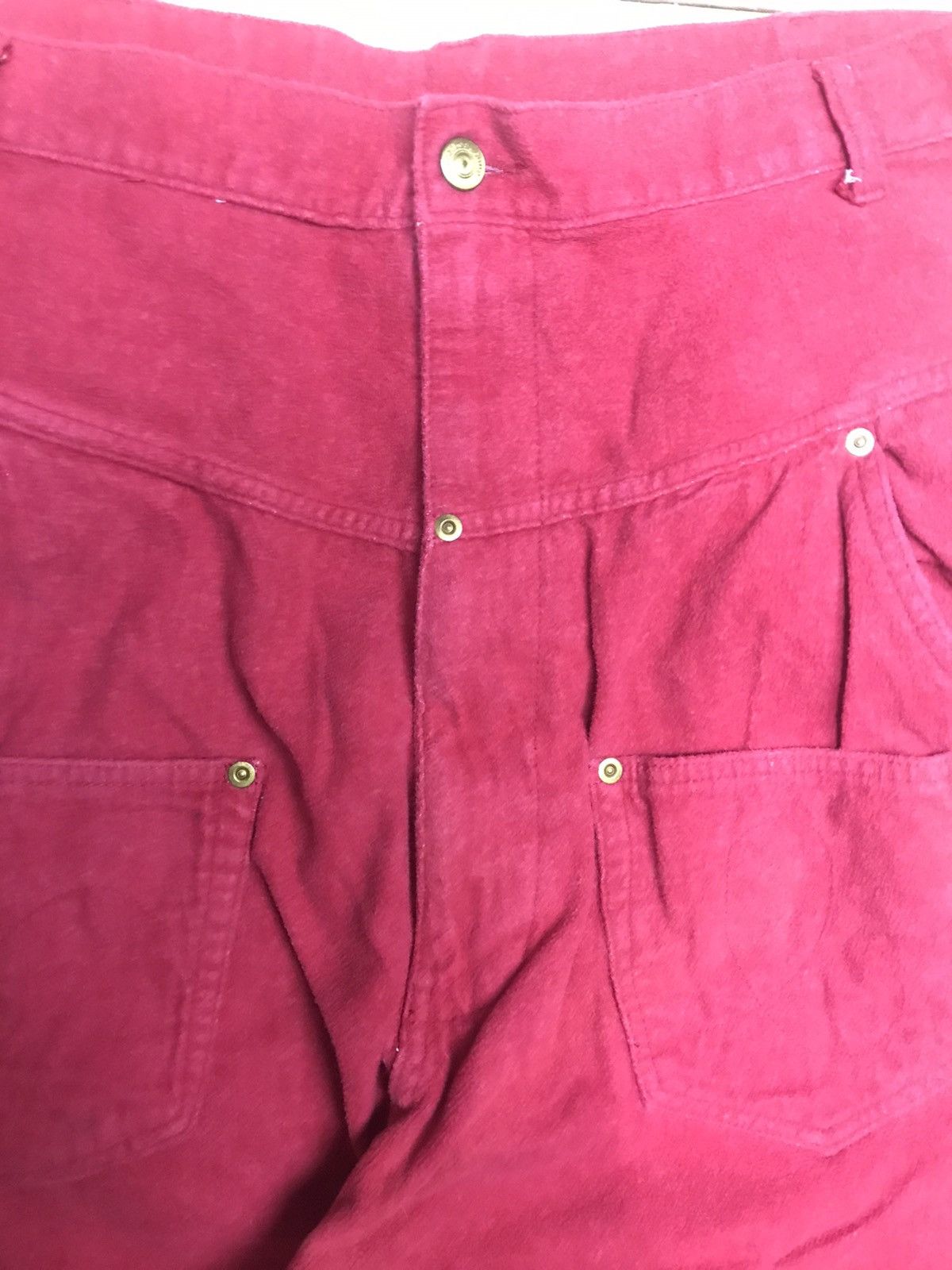 Issey Miyake × Japanese Brand × mercibeaucoup MERCIBEAUCOUP Drop Crotch Suede Cotton Parachute Pants Size US 32 / EU 48 - 3 Thumbnail