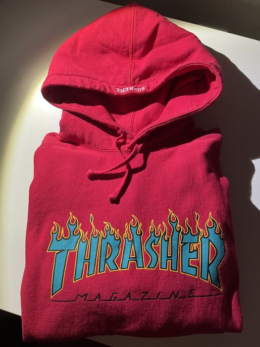 Supreme x best sale thrasher hoodie