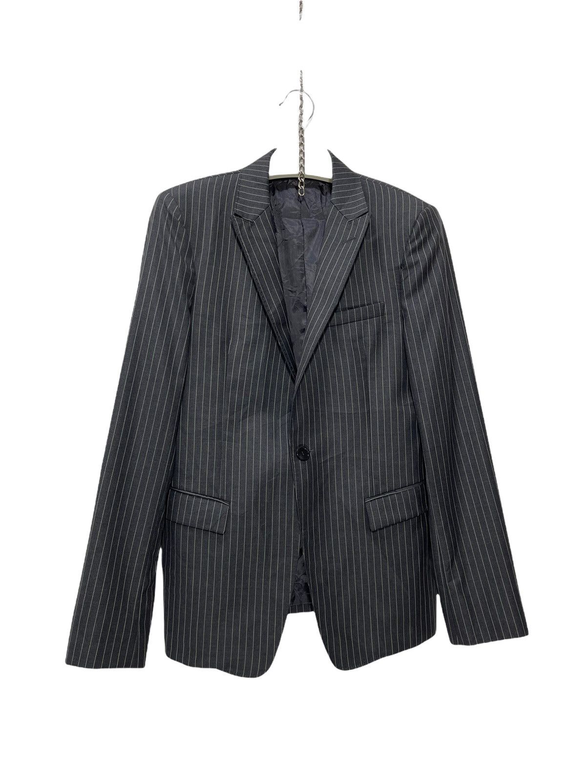 Giorgio Armani Made in Italy Giorgio Armani Wool Striped Blazer 15🟩 Size US S / EU 44-46 / 1 - 1 Thumbnail