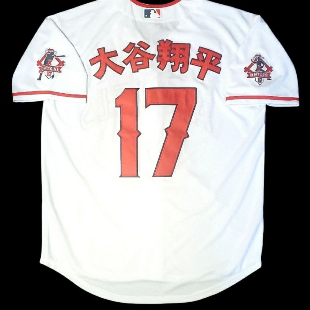 Shohei Ohtani Kanji Jersey Japanese Los Angeles Angels LA Rare Stitched!  NEW