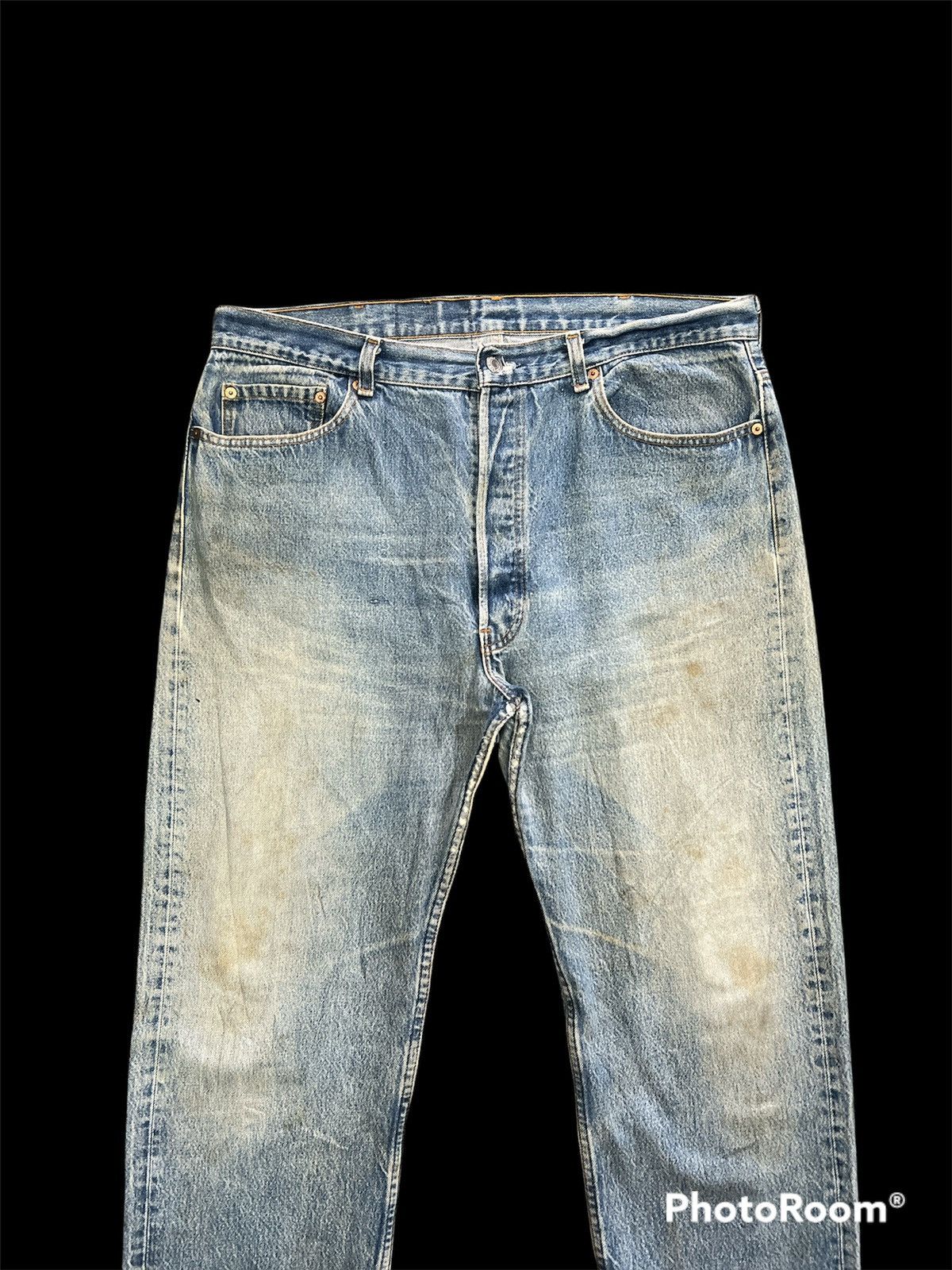 Levi's Vintage Clothing × Vintage Vintage Levis 501 Distressed Blue Washers Denim Pants Size US 38 / EU 54 - 3 Thumbnail