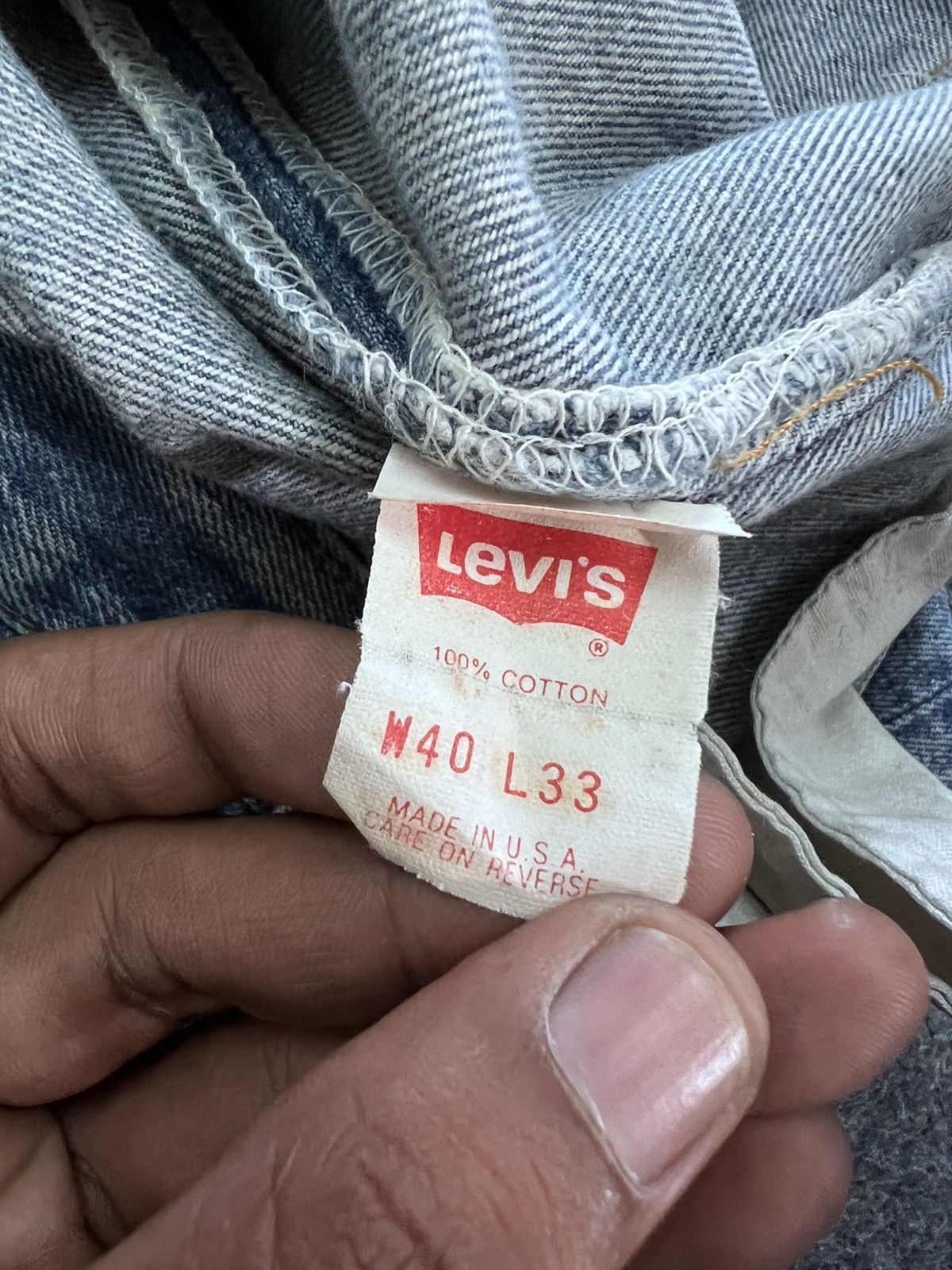 Levi's Vintage Clothing × Vintage Vintage Levis 501 Distressed Blue Washers Denim Pants Size US 38 / EU 54 - 10 Thumbnail