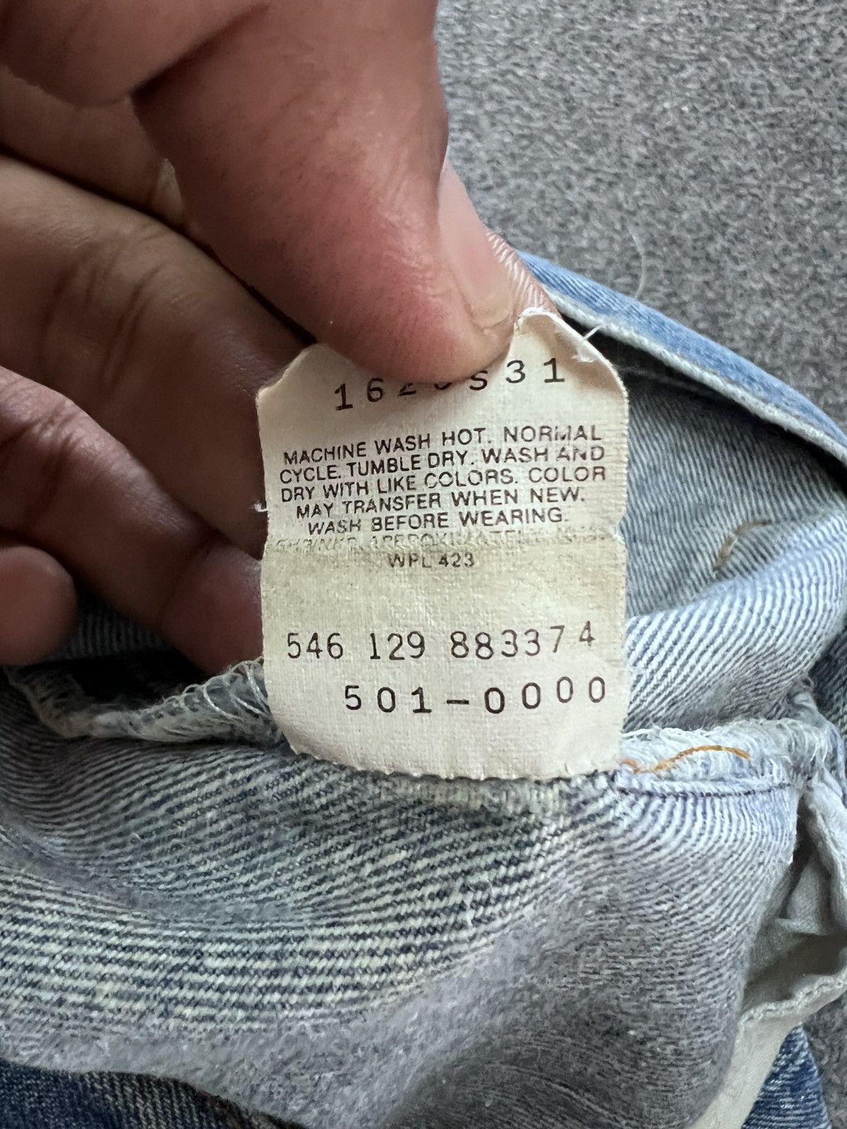 Levi's Vintage Clothing × Vintage Vintage Levis 501 Distressed Blue Washers Denim Pants Size US 38 / EU 54 - 9 Thumbnail