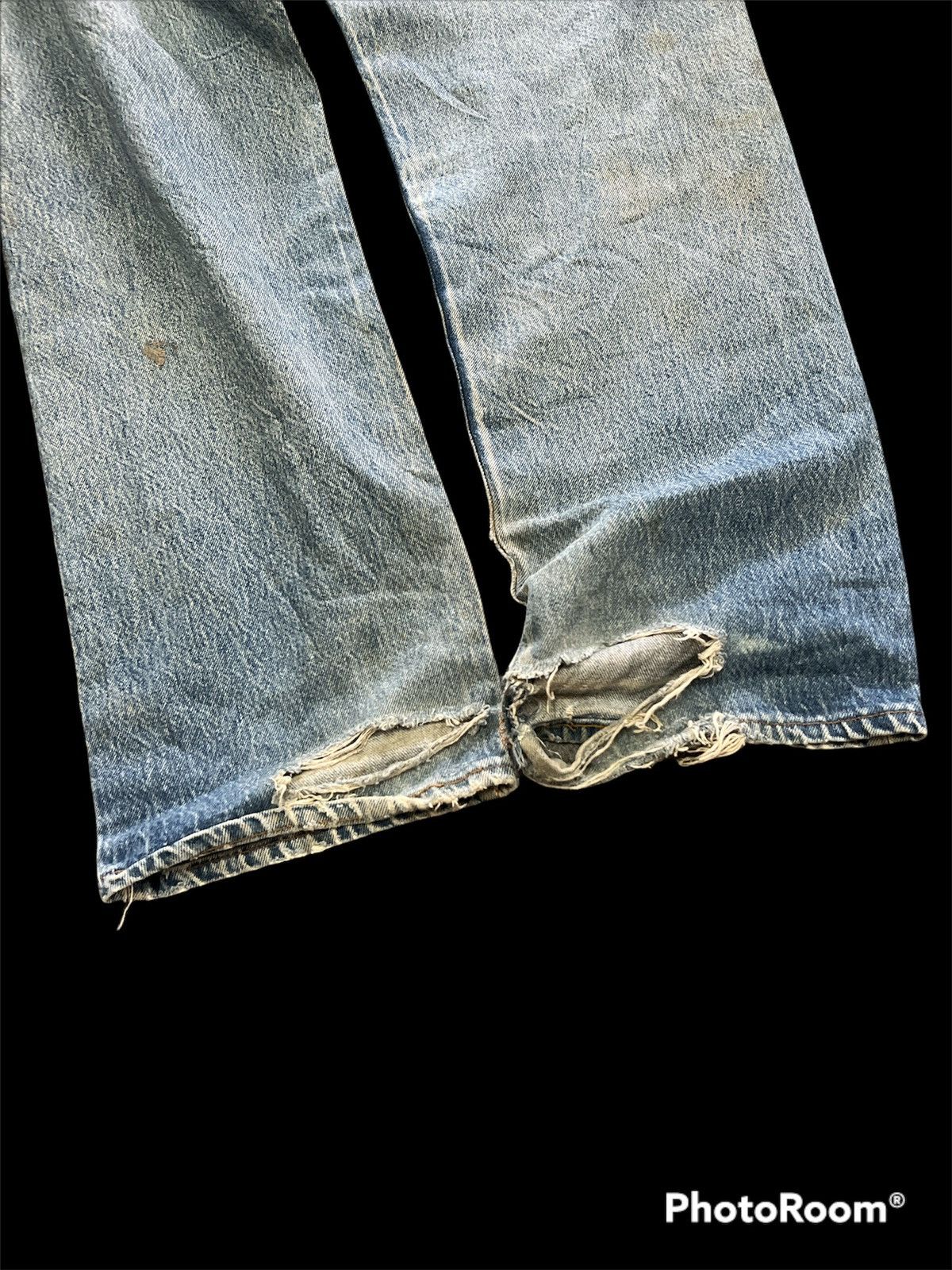 Levi's Vintage Clothing × Vintage Vintage Levis 501 Distressed Blue Washers Denim Pants Size US 38 / EU 54 - 6 Thumbnail