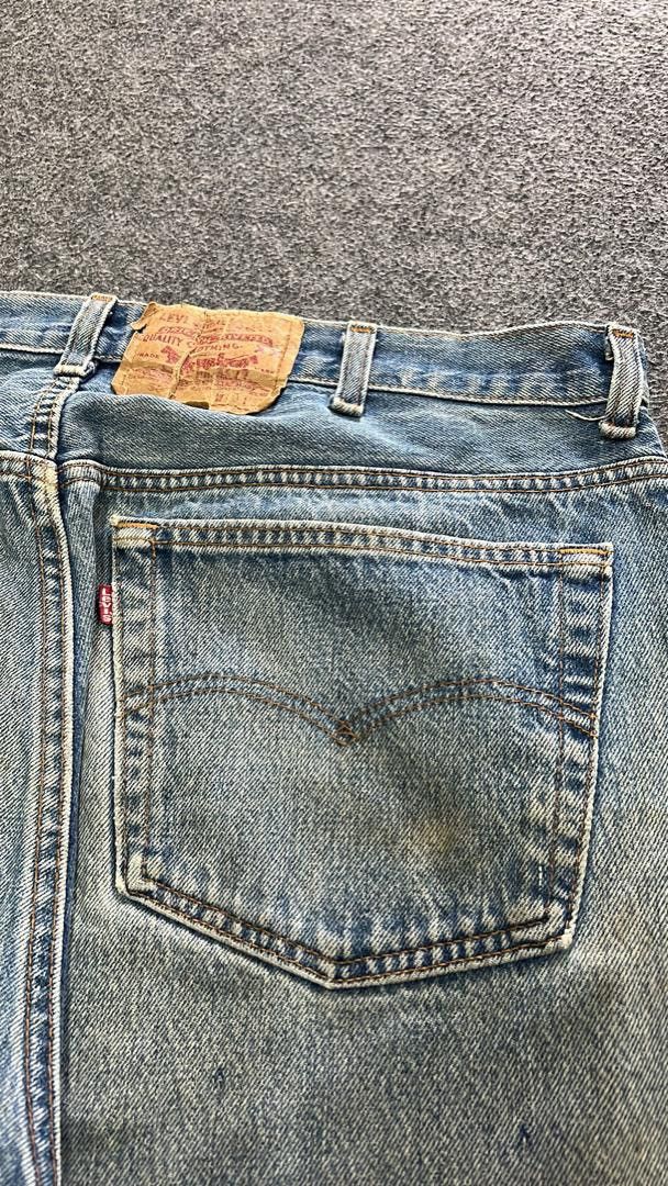 Levi's Vintage Clothing × Vintage Vintage Levis 501 Distressed Blue Washers Denim Pants Size US 38 / EU 54 - 8 Thumbnail