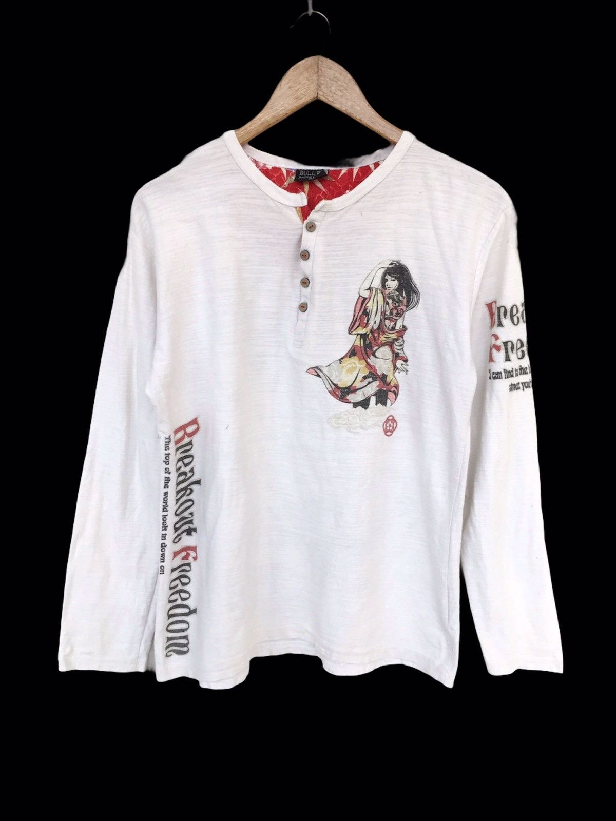Japanese Brand 💥Japanese Sukajan Bulle Noise Shirt Size US M / EU 48-50 / 2 - 2 Thumbnail