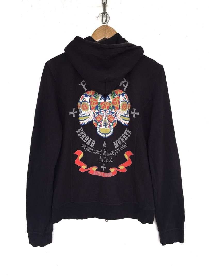 Hysteric Glamour 💥Japanese Black Flame Sweater Hoodie Zipper Size US M / EU 48-50 / 2 - 1 Thumbnail