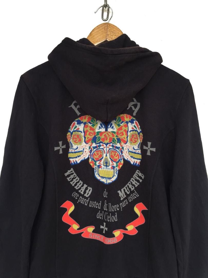 Hysteric Glamour 💥Japanese Black Flame Sweater Hoodie Zipper Size US M / EU 48-50 / 2 - 3 Thumbnail