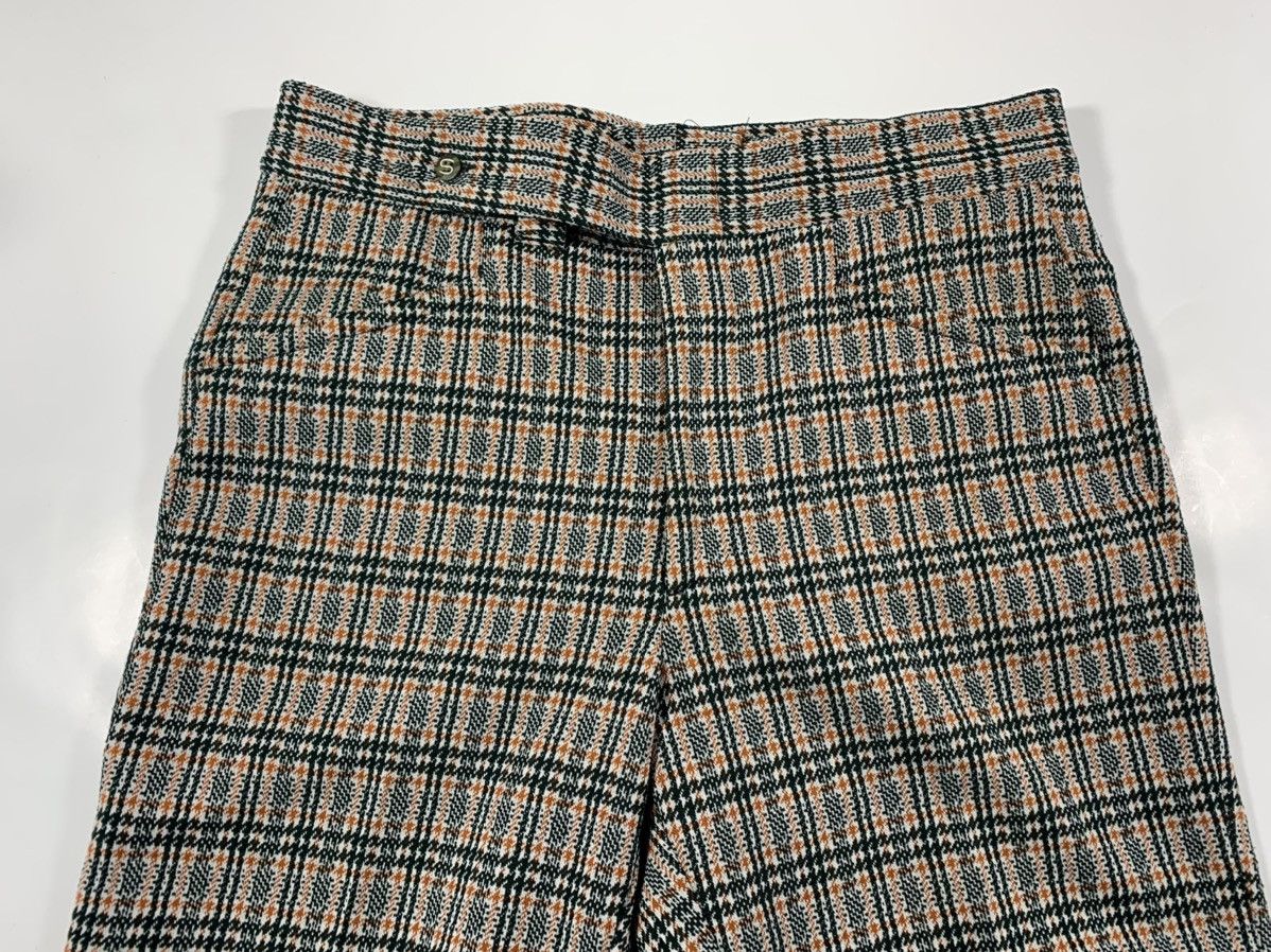Other 1960’s Sans-A-Belt Jaymar Polyester Slacks (Green/ Plaid) Size US 34 / EU 50 - 3 Thumbnail