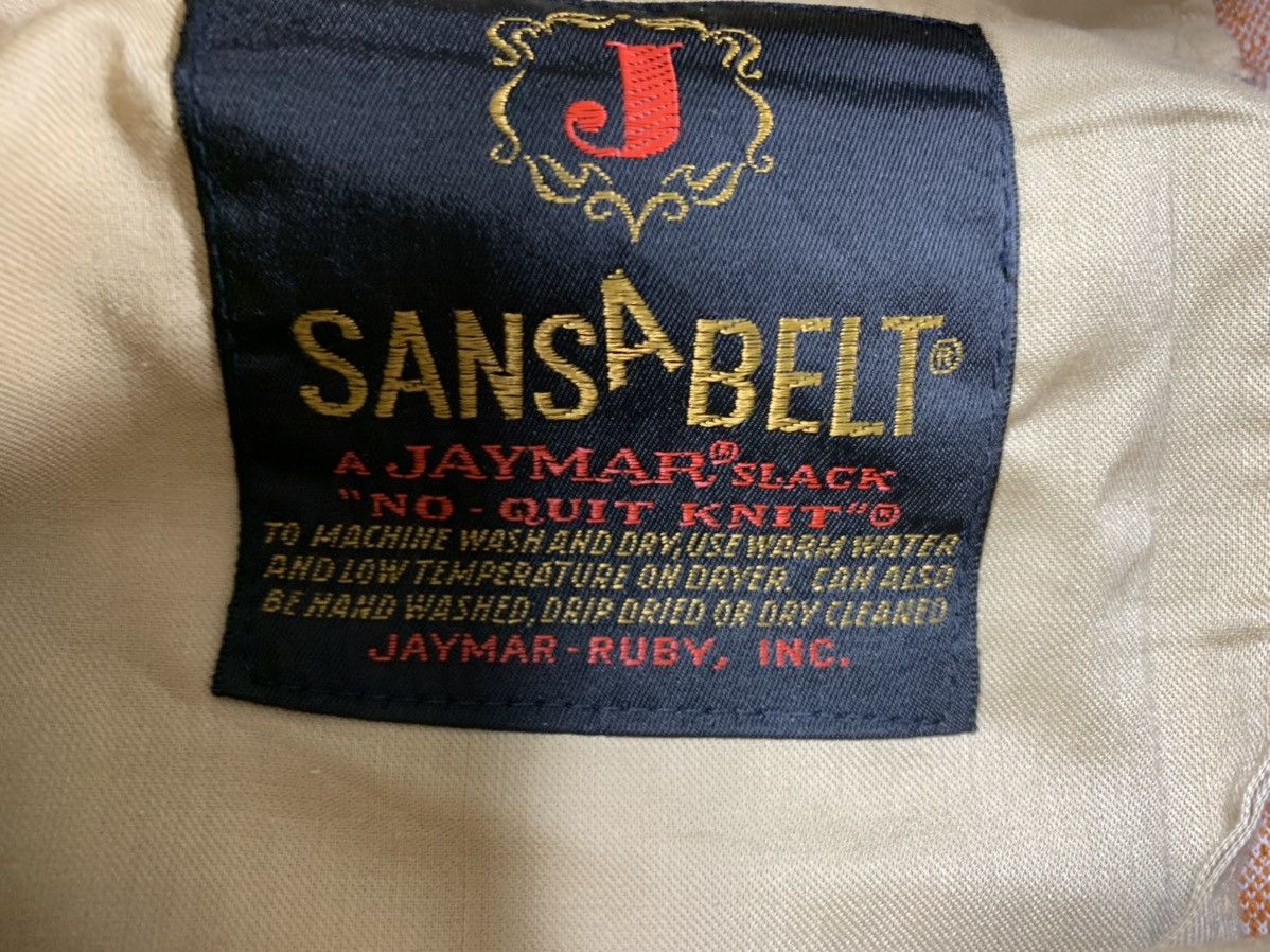 Other 1960’s Sans-A-Belt Jaymar Polyester Slacks (Green/ Plaid) Size US 34 / EU 50 - 9 Thumbnail