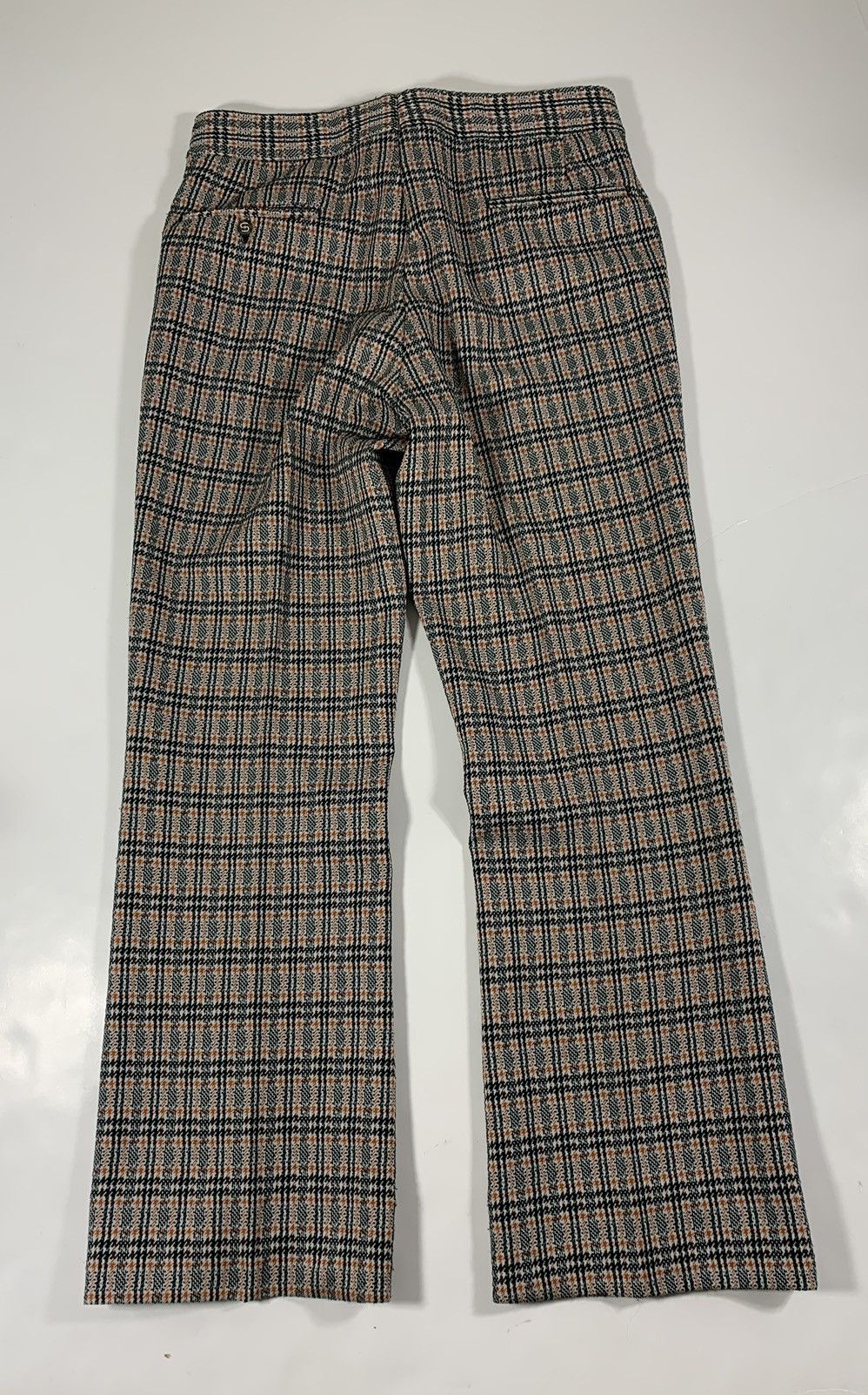 Other 1960’s Sans-A-Belt Jaymar Polyester Slacks (Green/ Plaid) Size US 34 / EU 50 - 7 Thumbnail